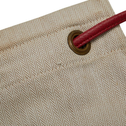 Hermès Aline, Beige, Canvas, shoulder
