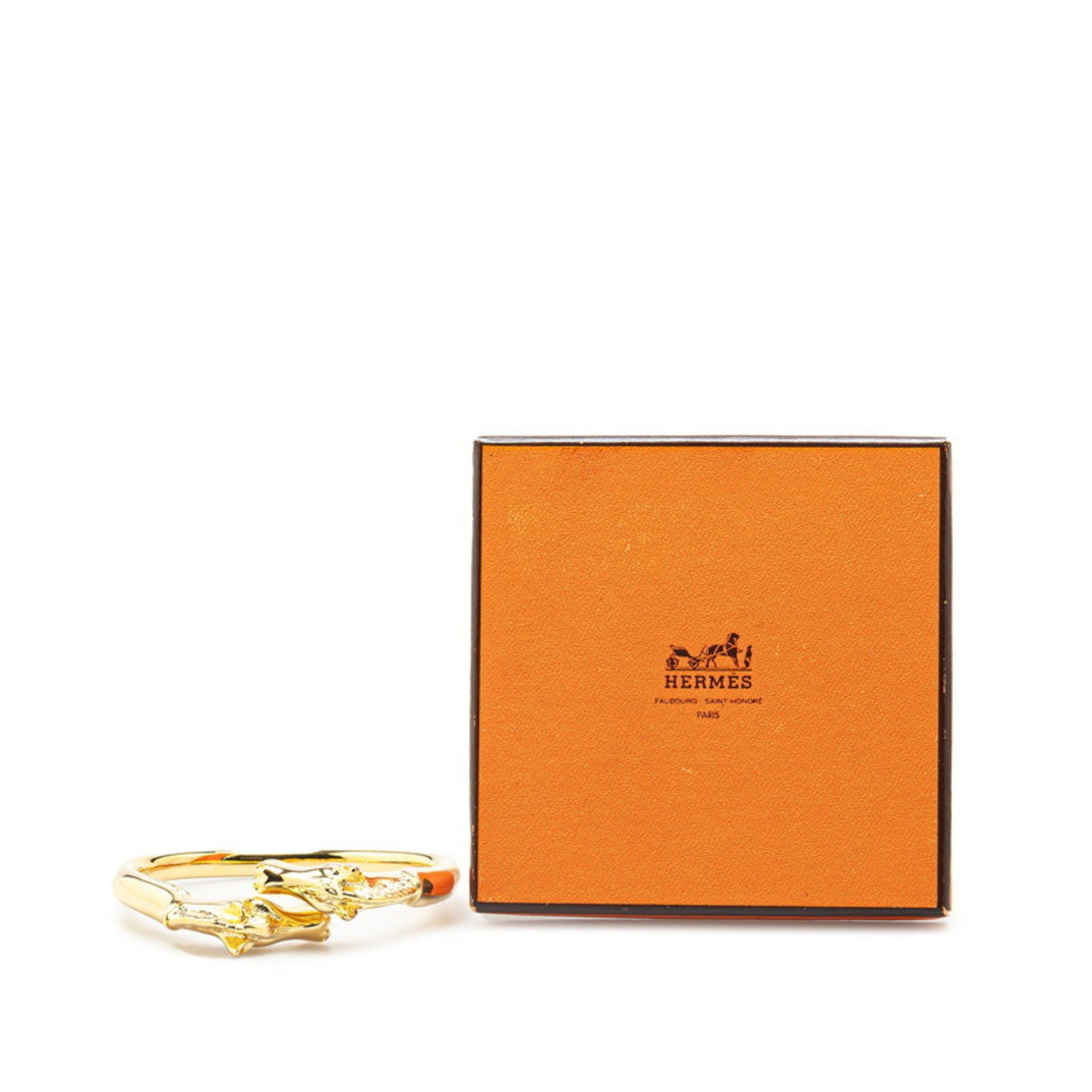 Hermès Horse Motif, Gold, Gold Plated, bracelet