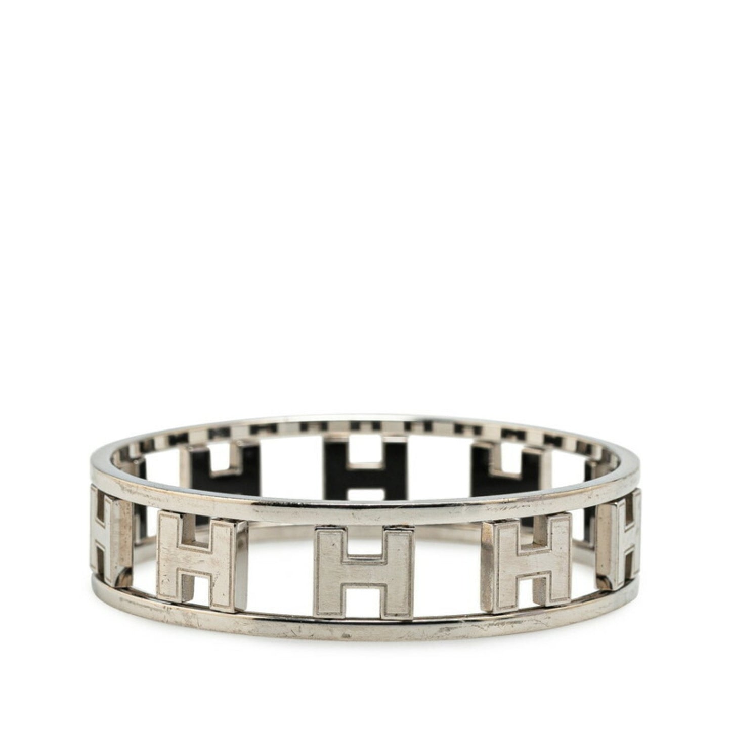 Hermès Rondo Ash, Silver, Metal, bracelet