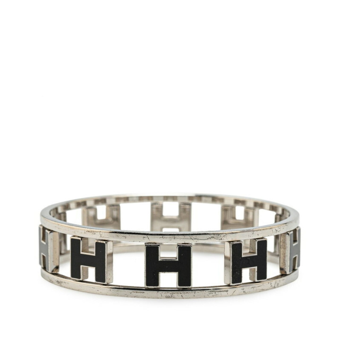 Hermès Rondo Ash, Silver, Metal, bracelet