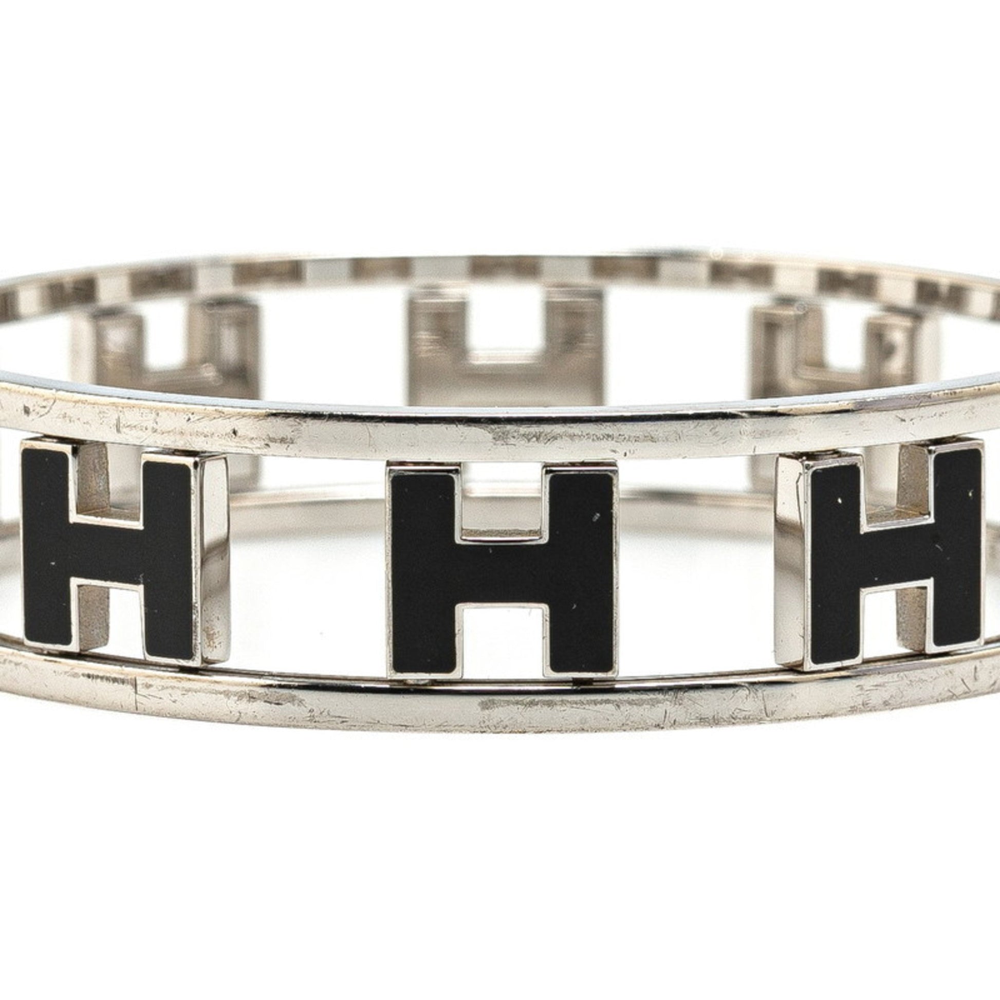 Hermès Rondo Ash, Silver, Metal, bracelet