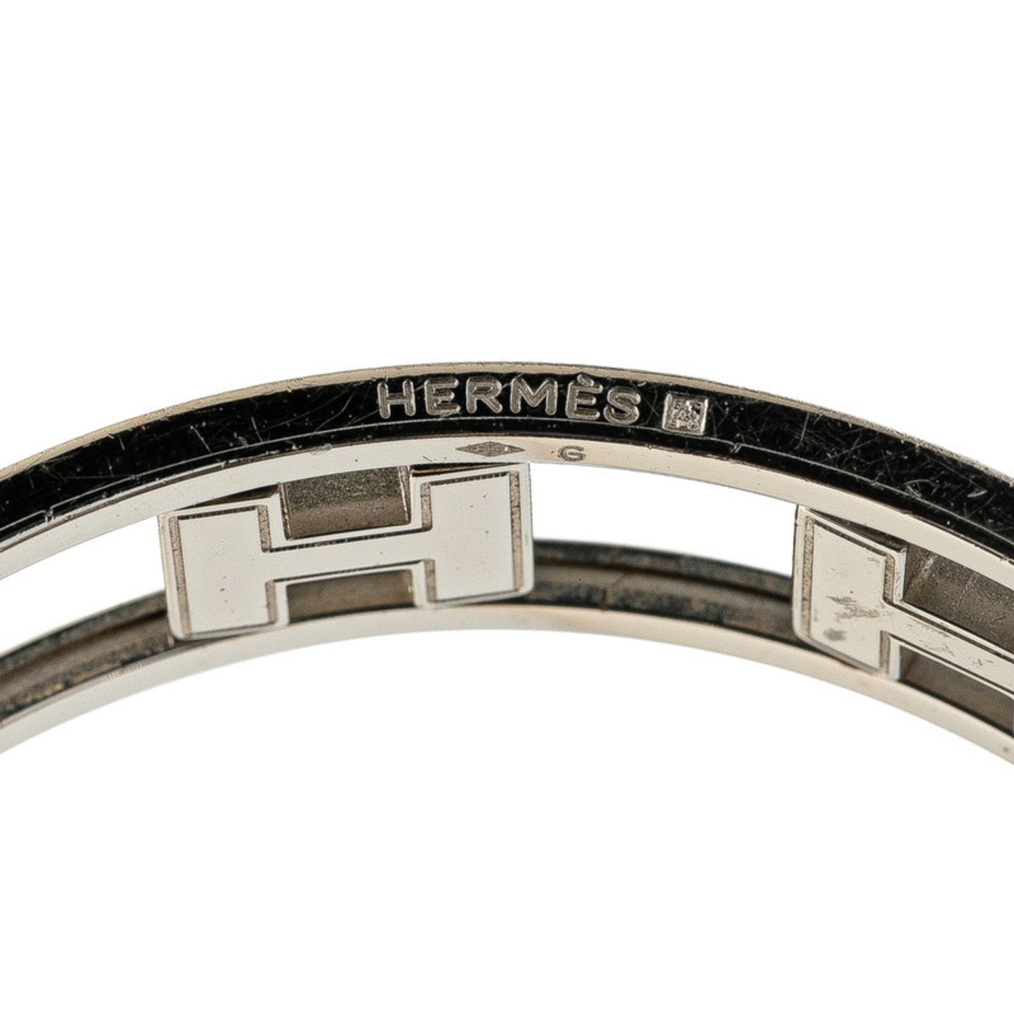 Hermès Rondo Ash, Silver, Metal, bracelet