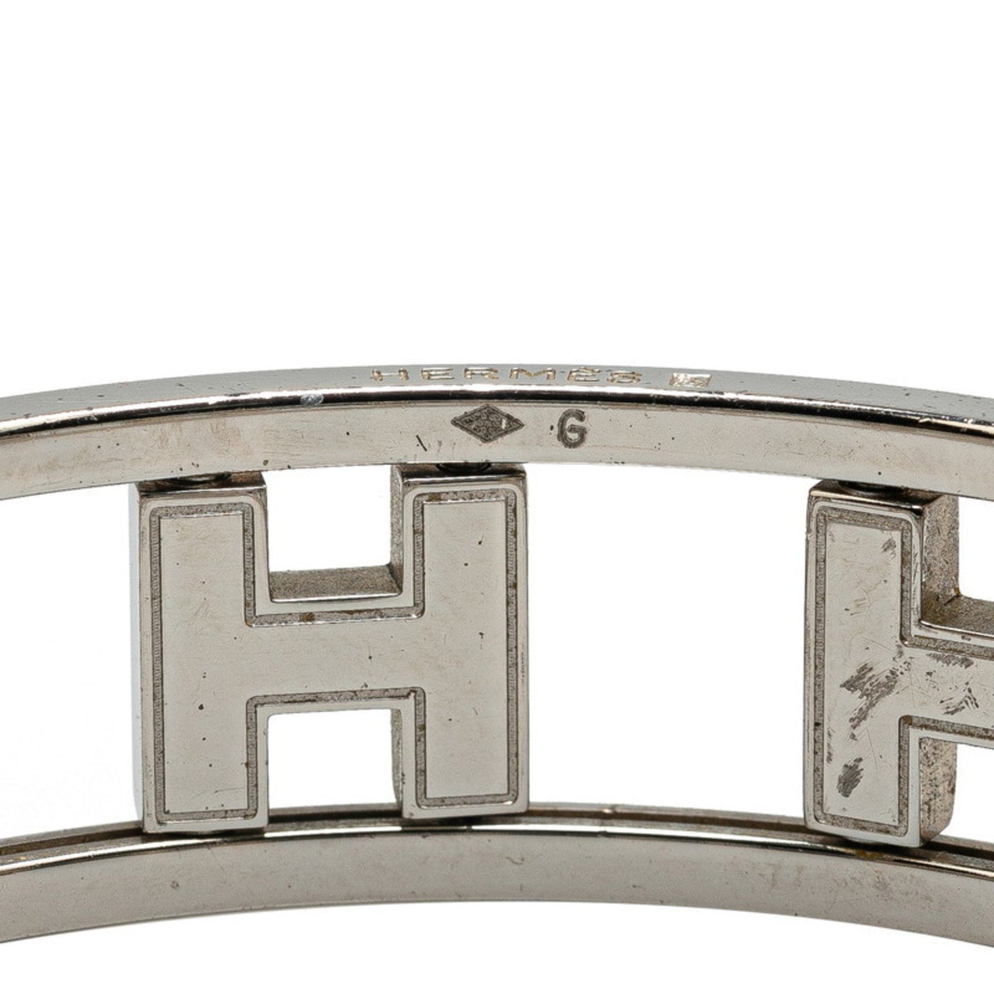 Hermès Rondo Ash, Silver, Metal, bracelet