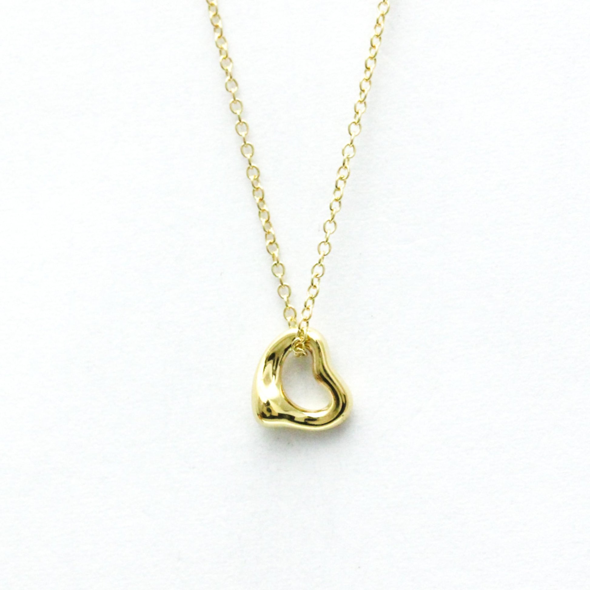 Tiffany & Co Open Heart, Gold, Yellow Gold, necklace