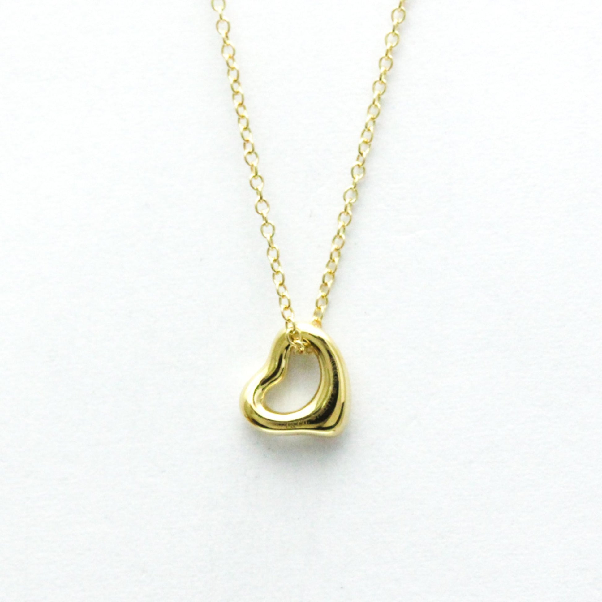 Tiffany & Co Open Heart, Gold, Yellow Gold, necklace