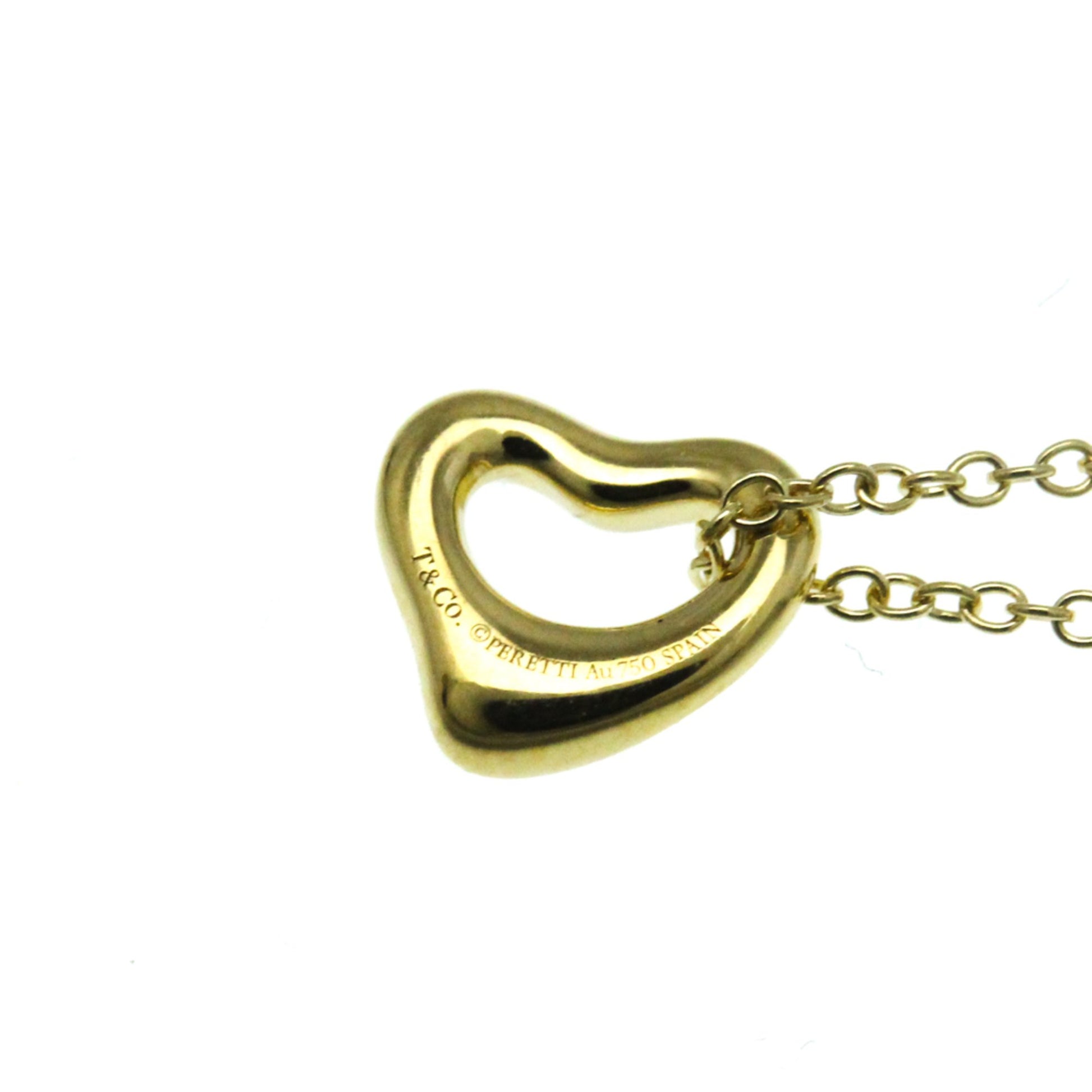 Tiffany & Co Open Heart, Gold, Yellow Gold, necklace