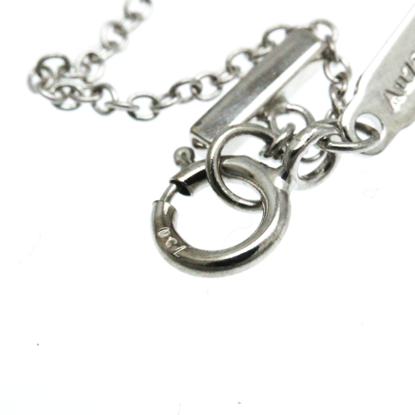 Tiffany & Co T Smile, Silver, White Gold, necklace