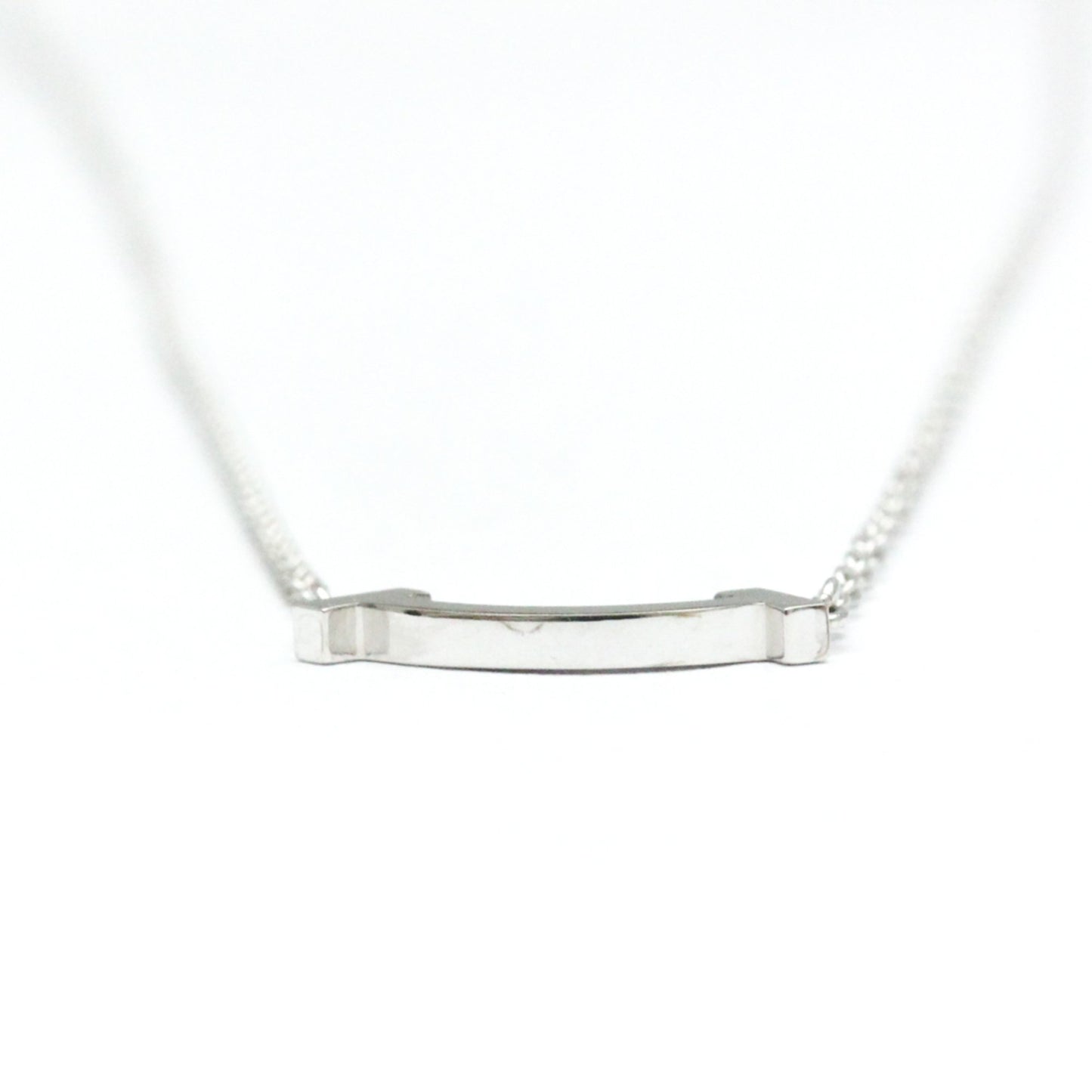 Tiffany & Co T Smile, Silver, White Gold, necklace