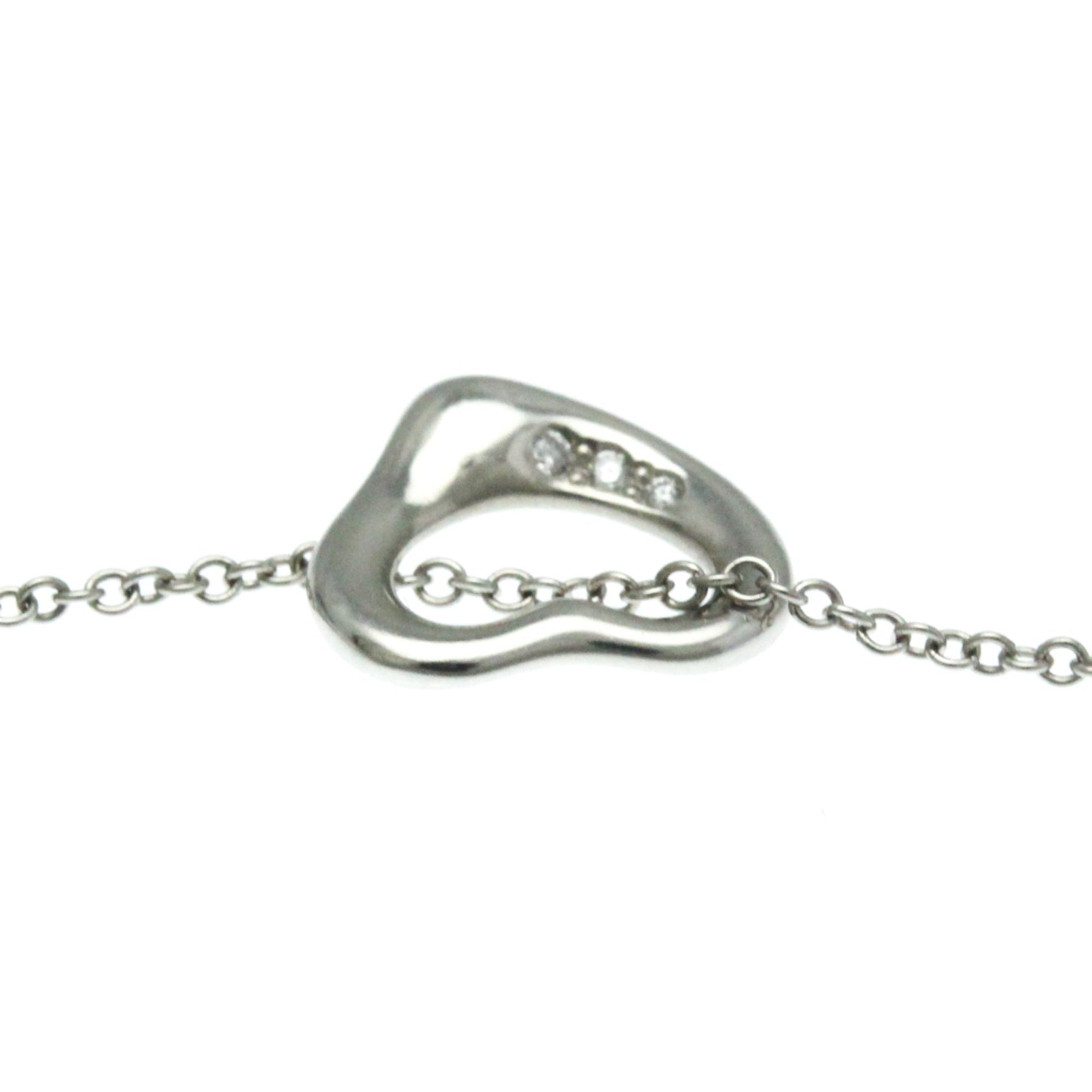 Tiffany & Co Open Heart, Silver, Platinum, necklace