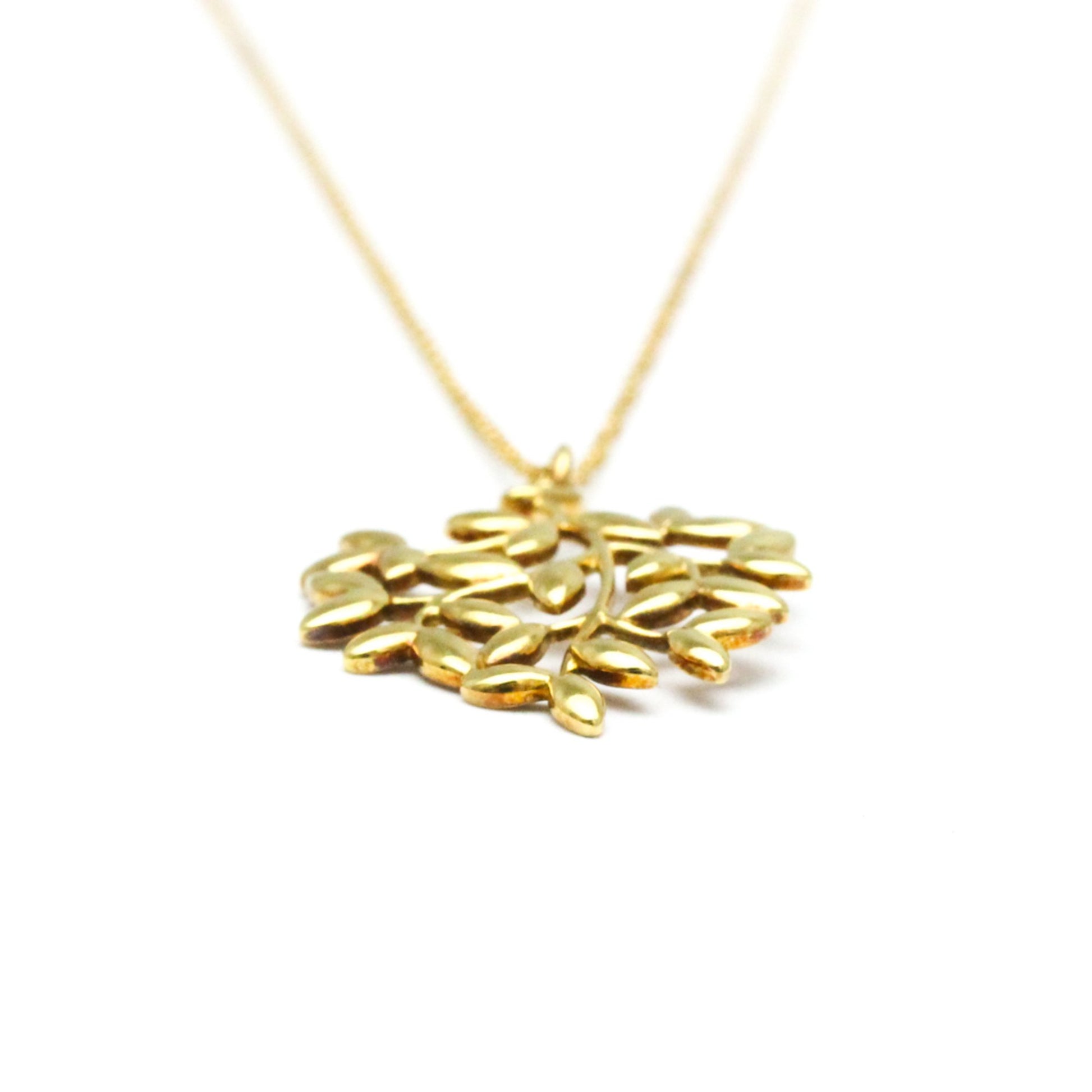 Tiffany & Co Olive leaf, Gold, Yellow Gold, necklace