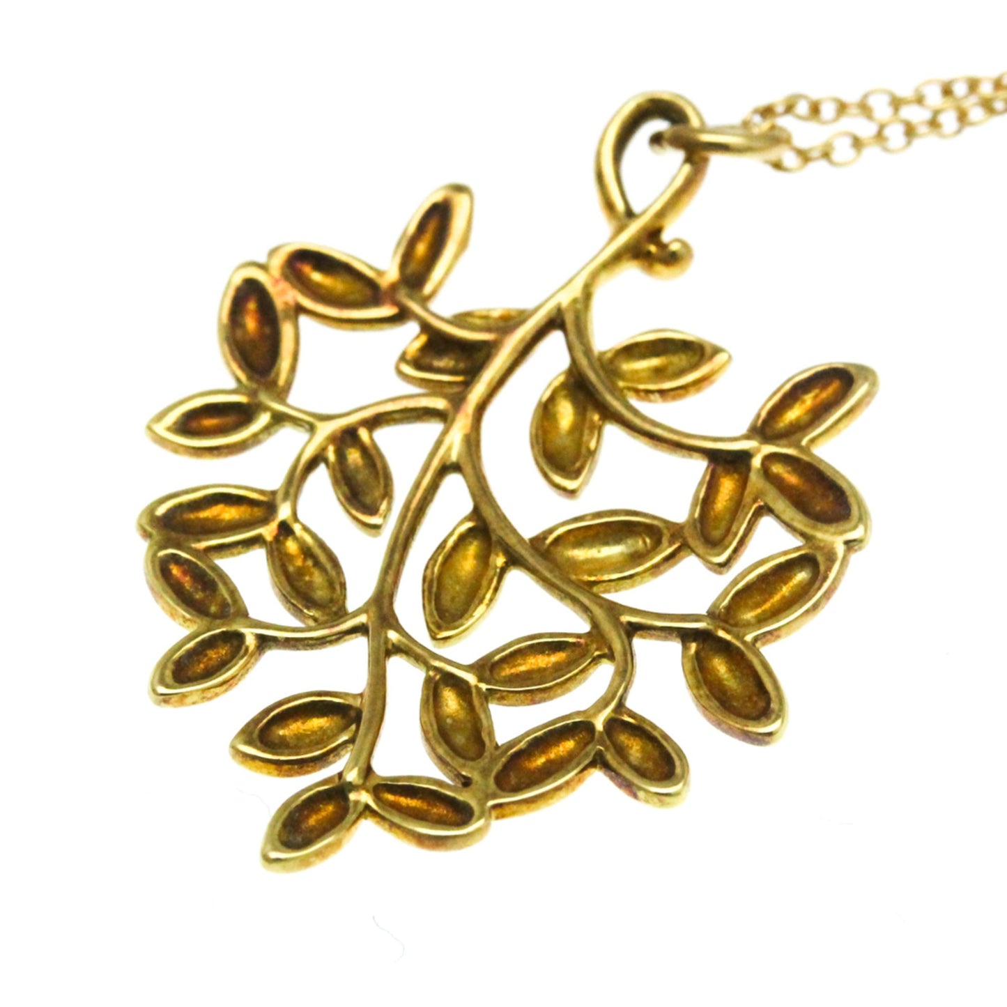 Tiffany & Co Olive leaf, Gold, Yellow Gold, necklace