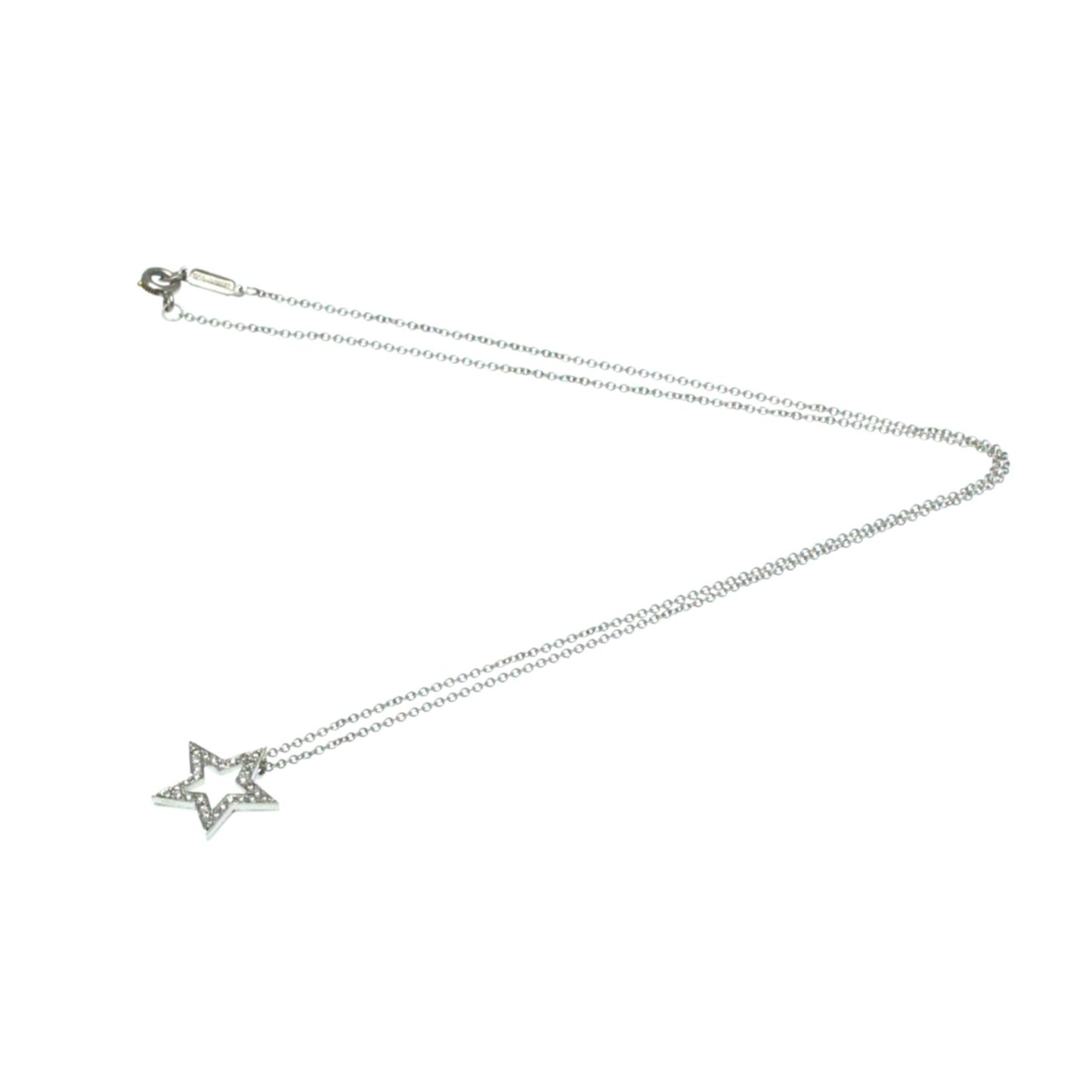 Tiffany & Co Star, Silver, Platinum, necklace