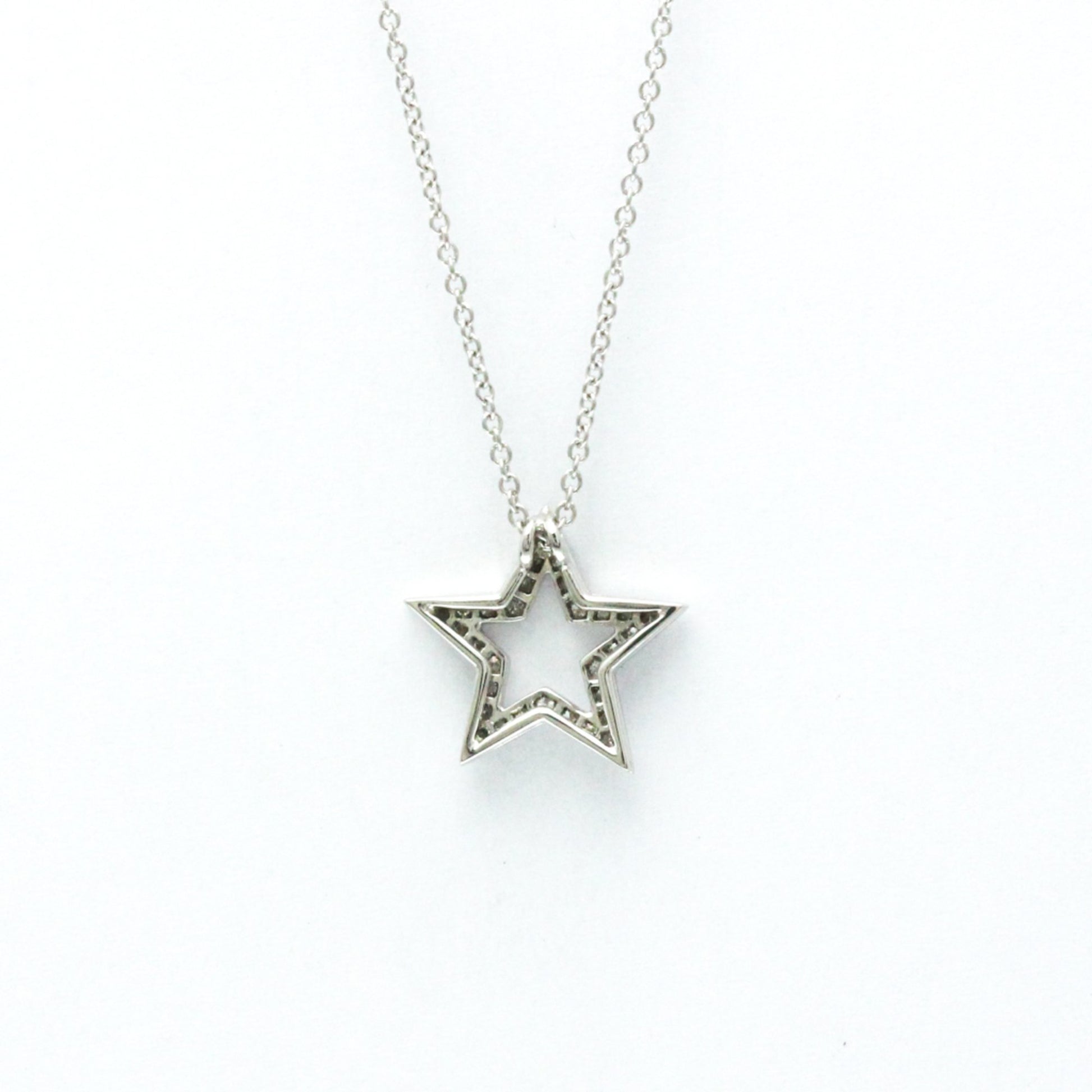 Tiffany & Co Star, Silver, Platinum, necklace