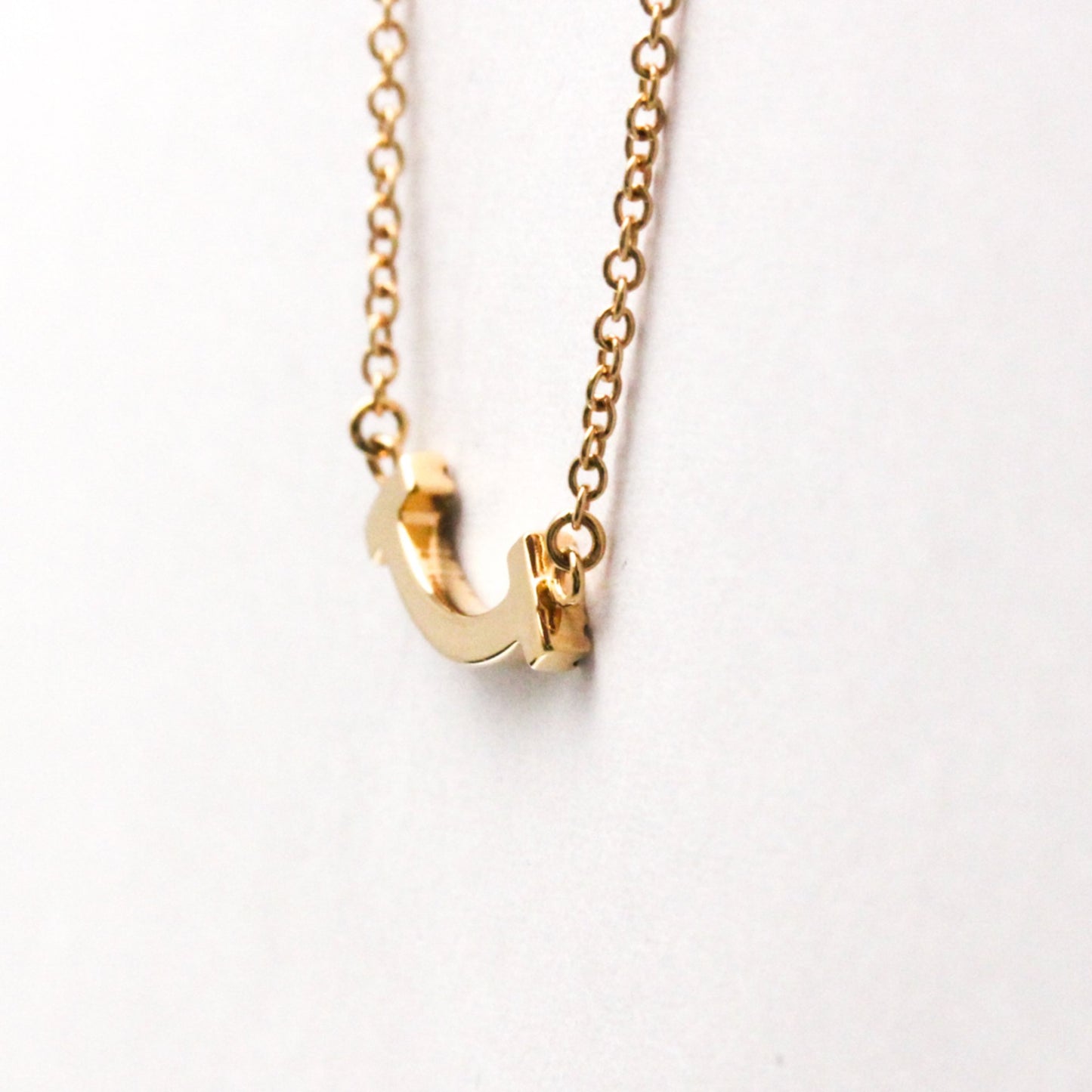 Tiffany & Co T Smile, Gold, Rose Gold, necklace