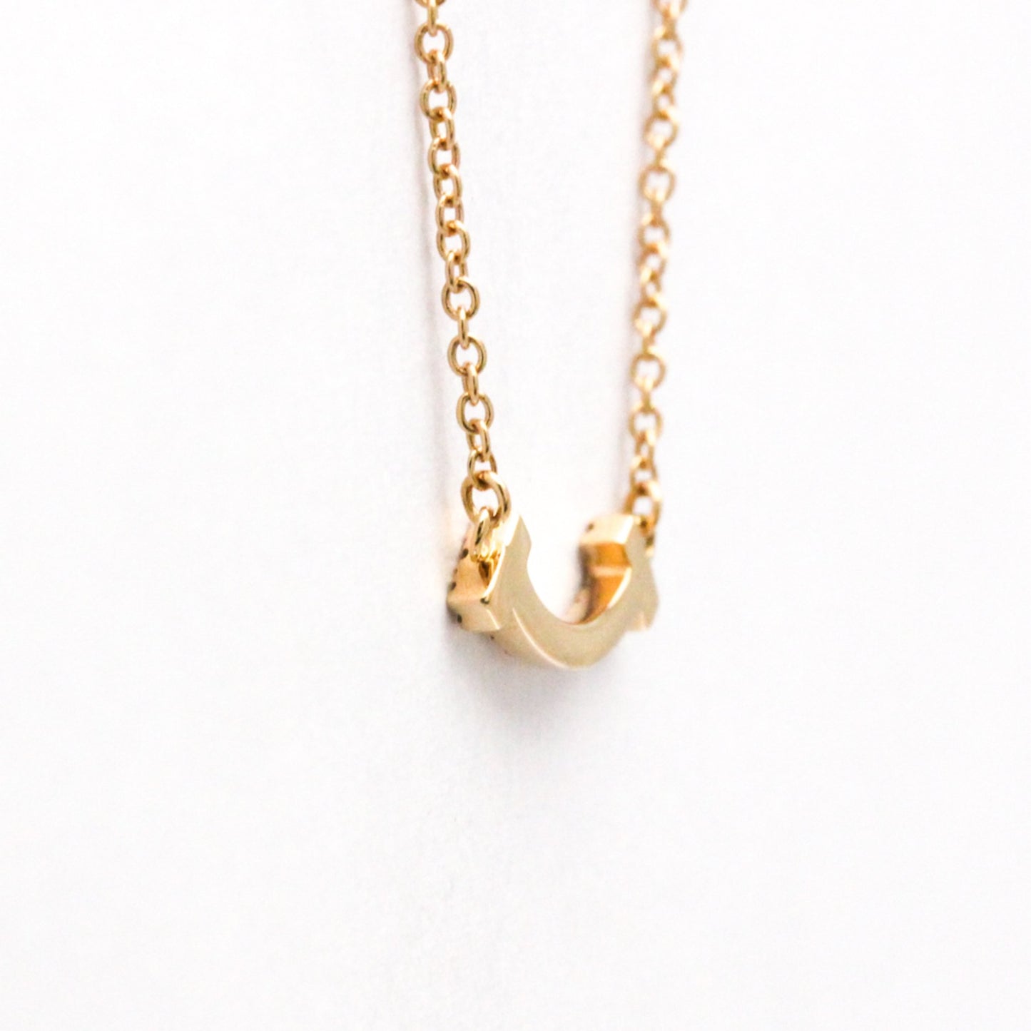 Tiffany & Co T Smile, Gold, Rose Gold, necklace