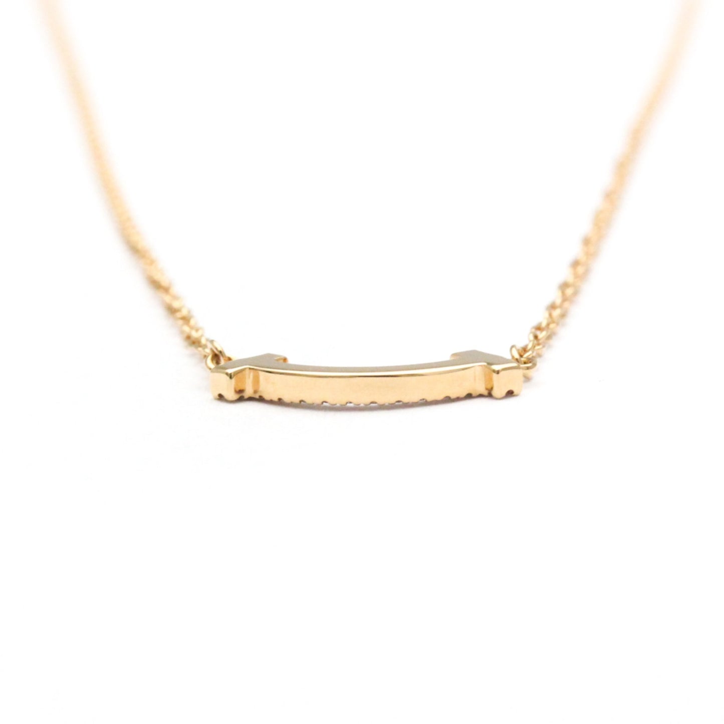 Tiffany & Co T Smile, Gold, Rose Gold, necklace