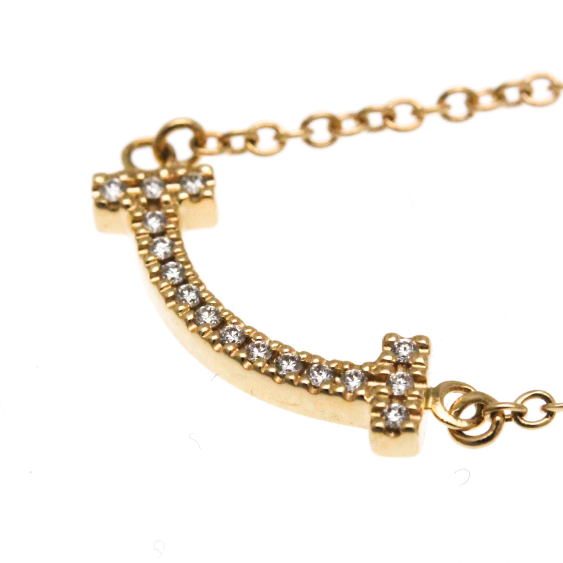 Tiffany & Co T Smile, Gold, Rose Gold, necklace