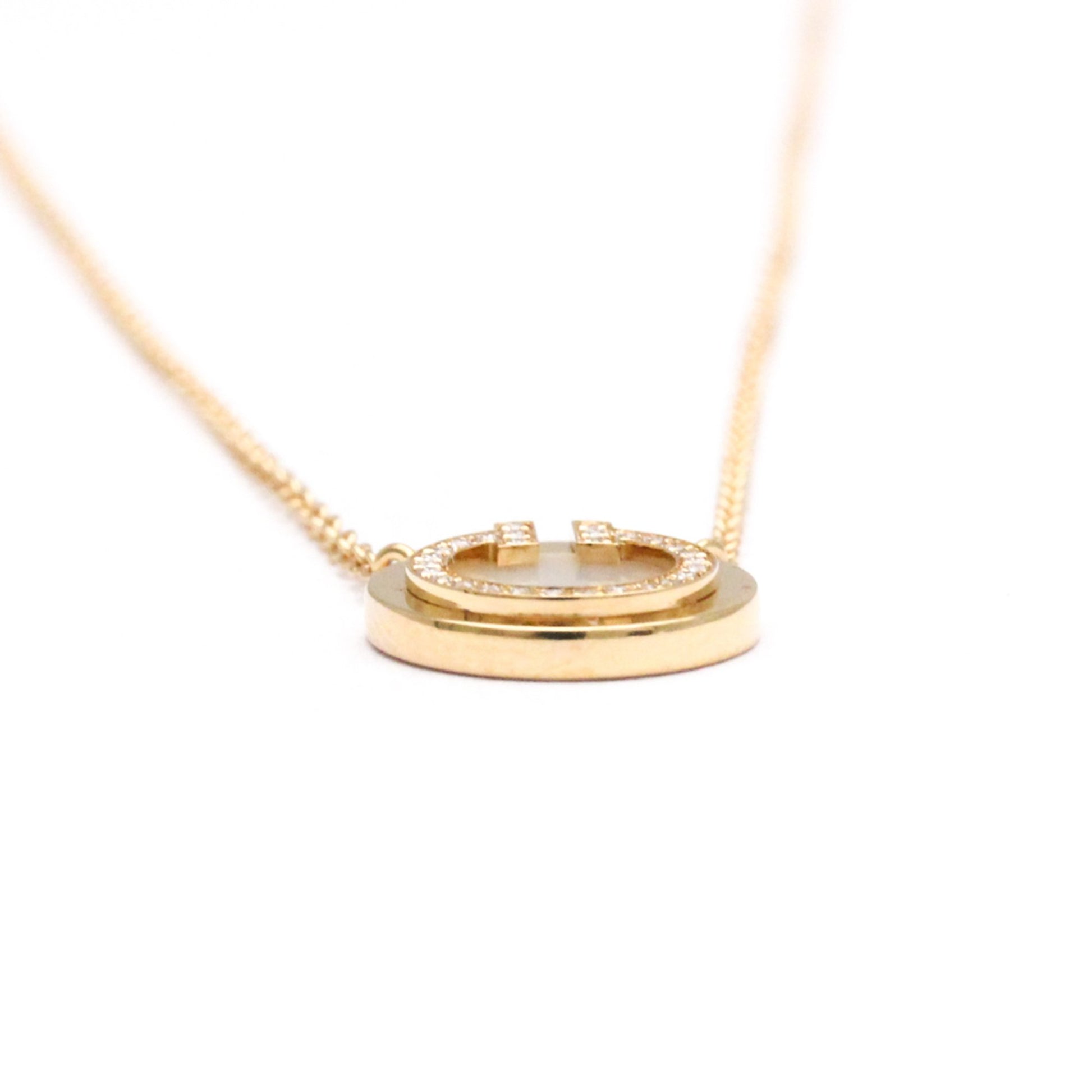 Tiffany & Co T circle, Gold, Rose Gold, necklace