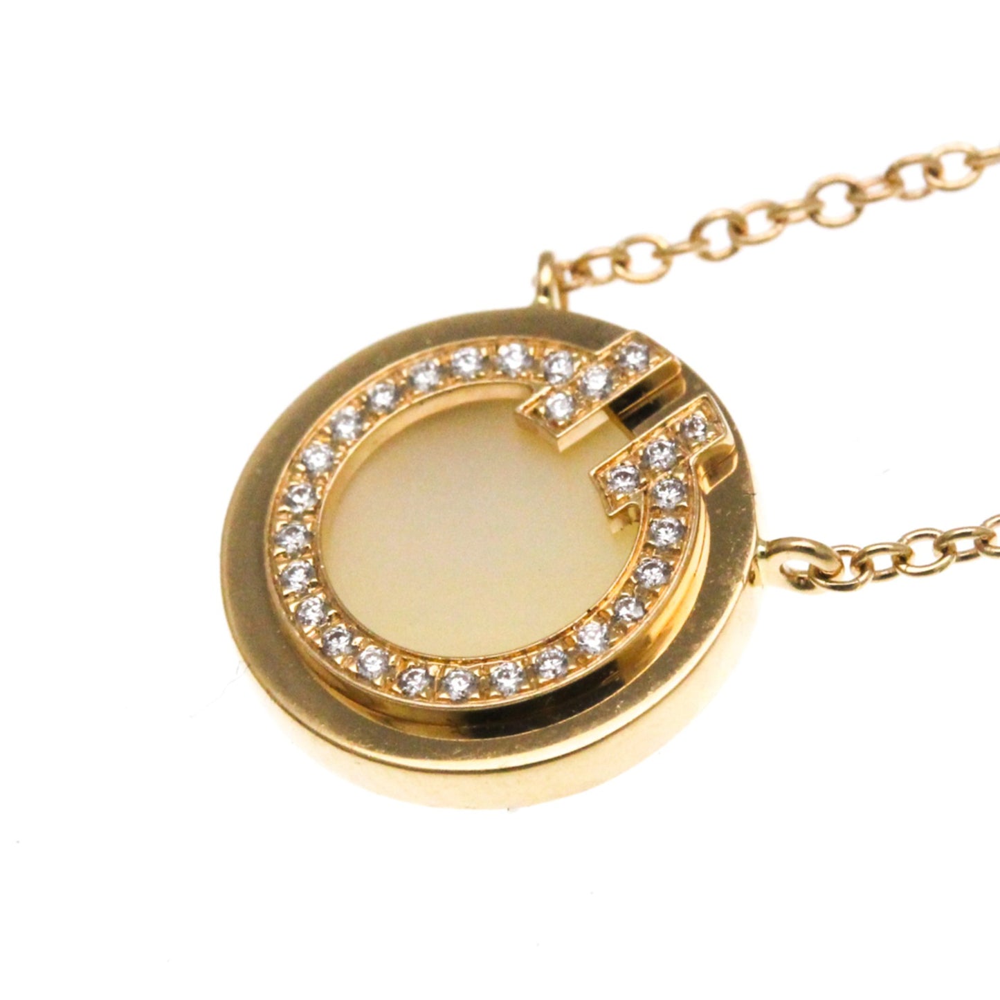 Tiffany & Co T circle, Gold, Rose Gold, necklace