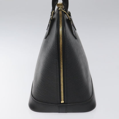 Louis Vuitton Alma, Black, Leather, handbag