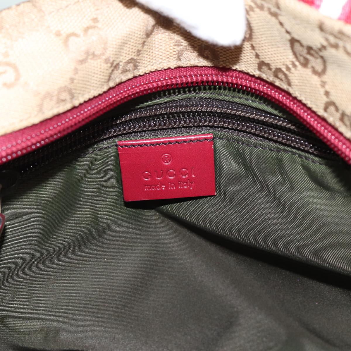 Gucci Sherry, Beige, Canvas, shoulder