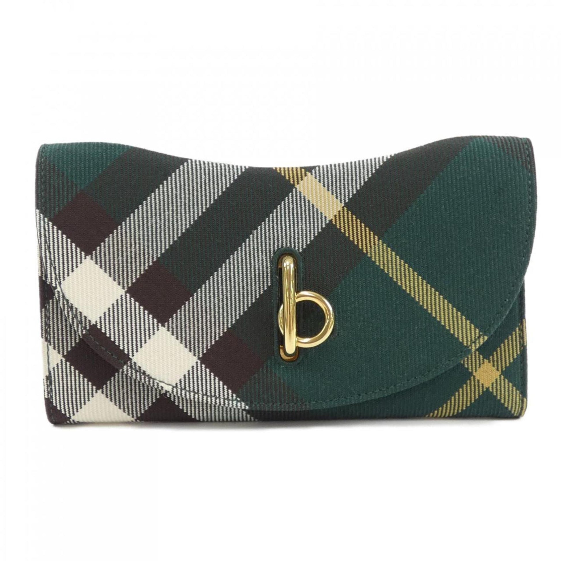 Burberry, Green, Canvas, wallet