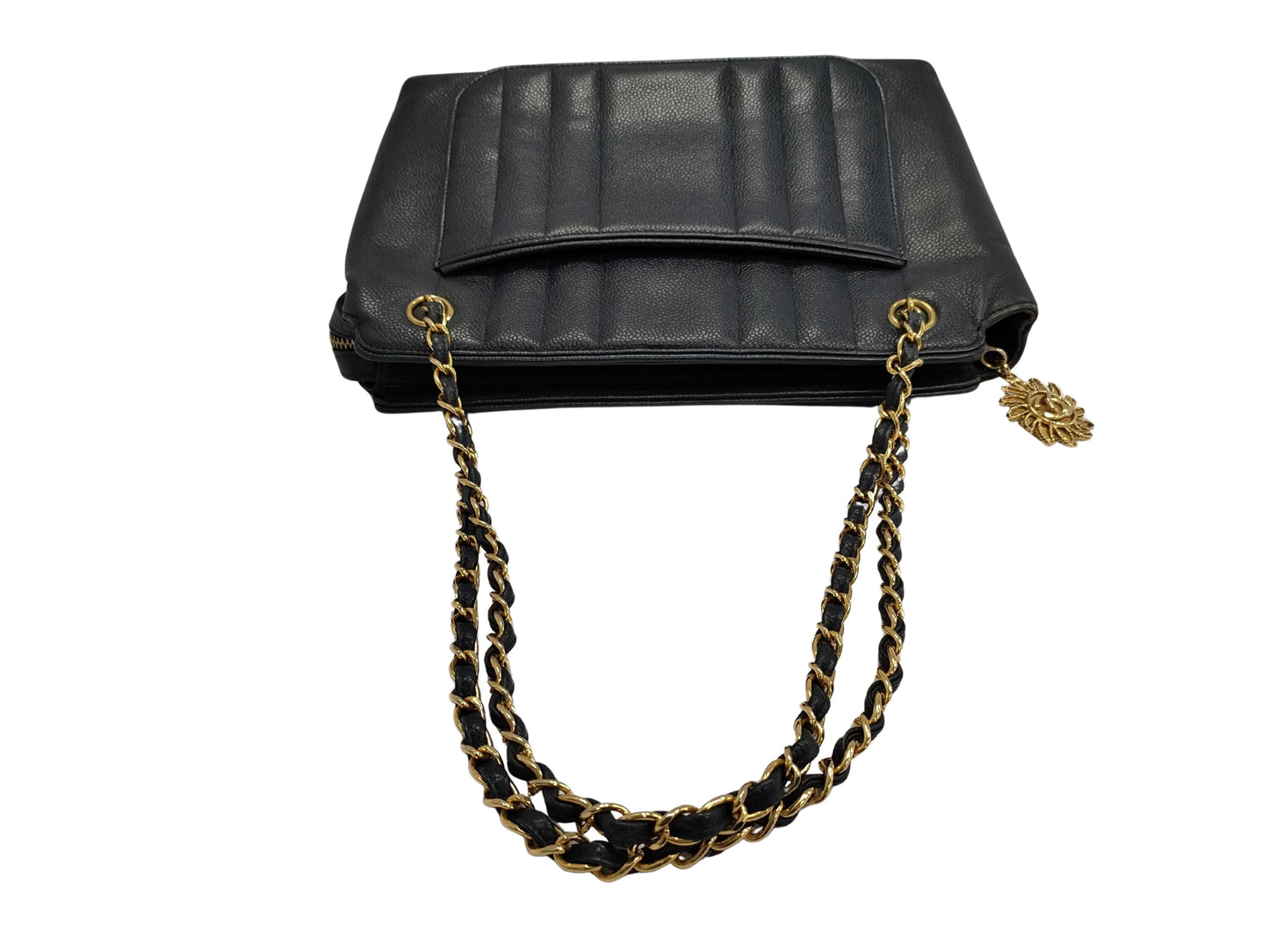 Chanel Mademoiselle, Navy, Leather, shoulder