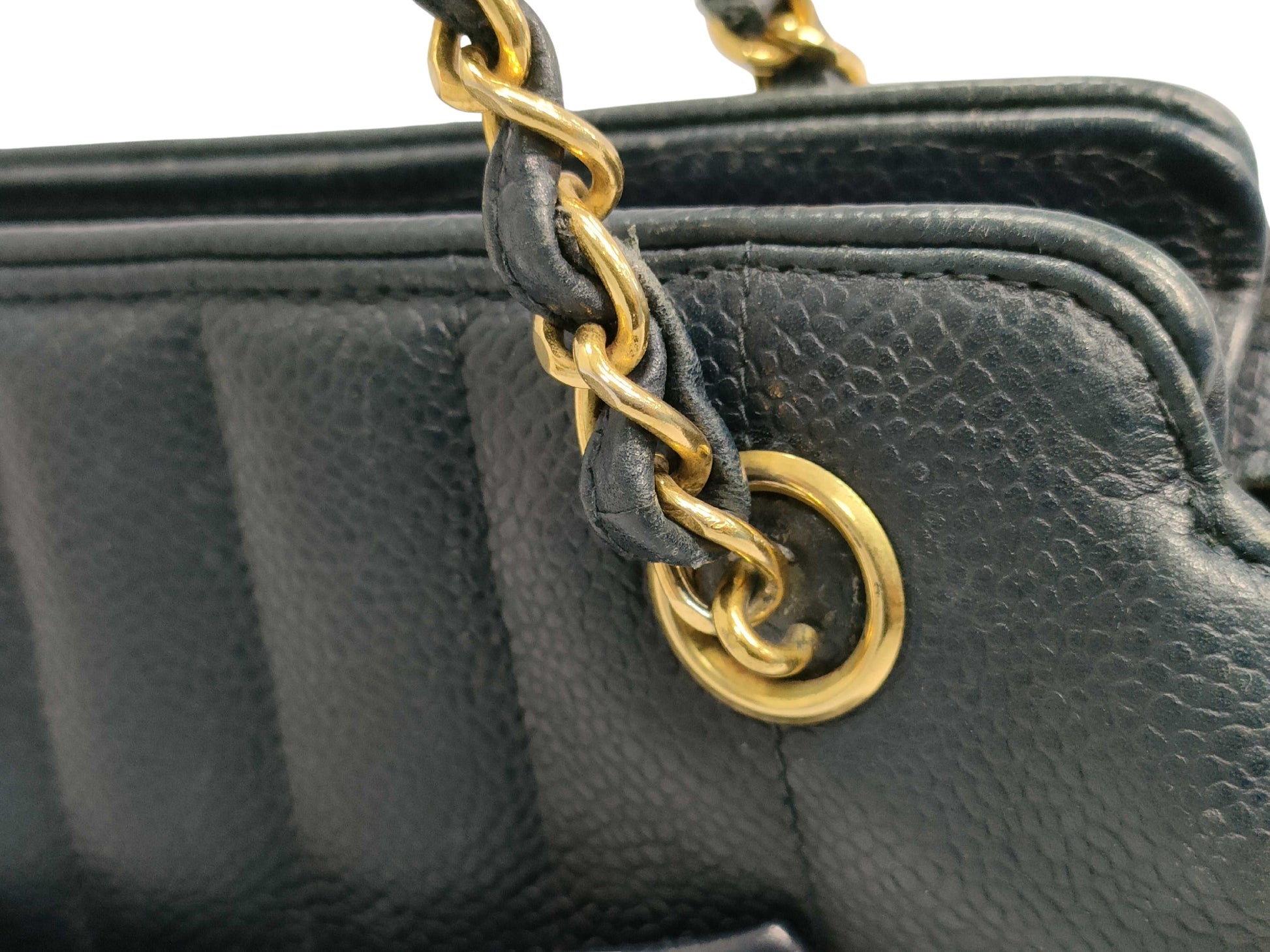 Chanel Mademoiselle, Navy, Leather, shoulder