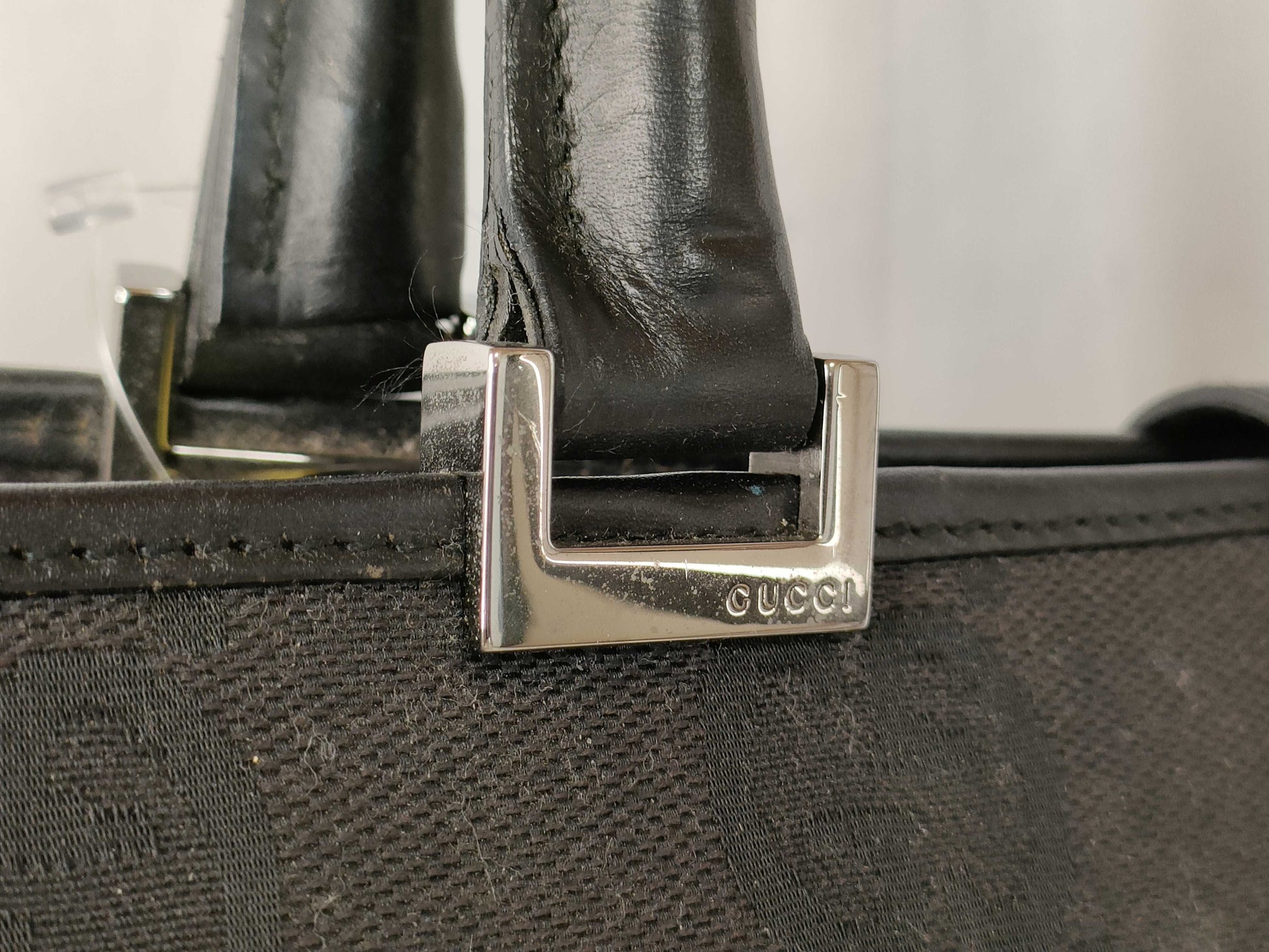 Gucci Vintage Jackie Tote GG Canvas, BLACK, CANVAS, Tote bag