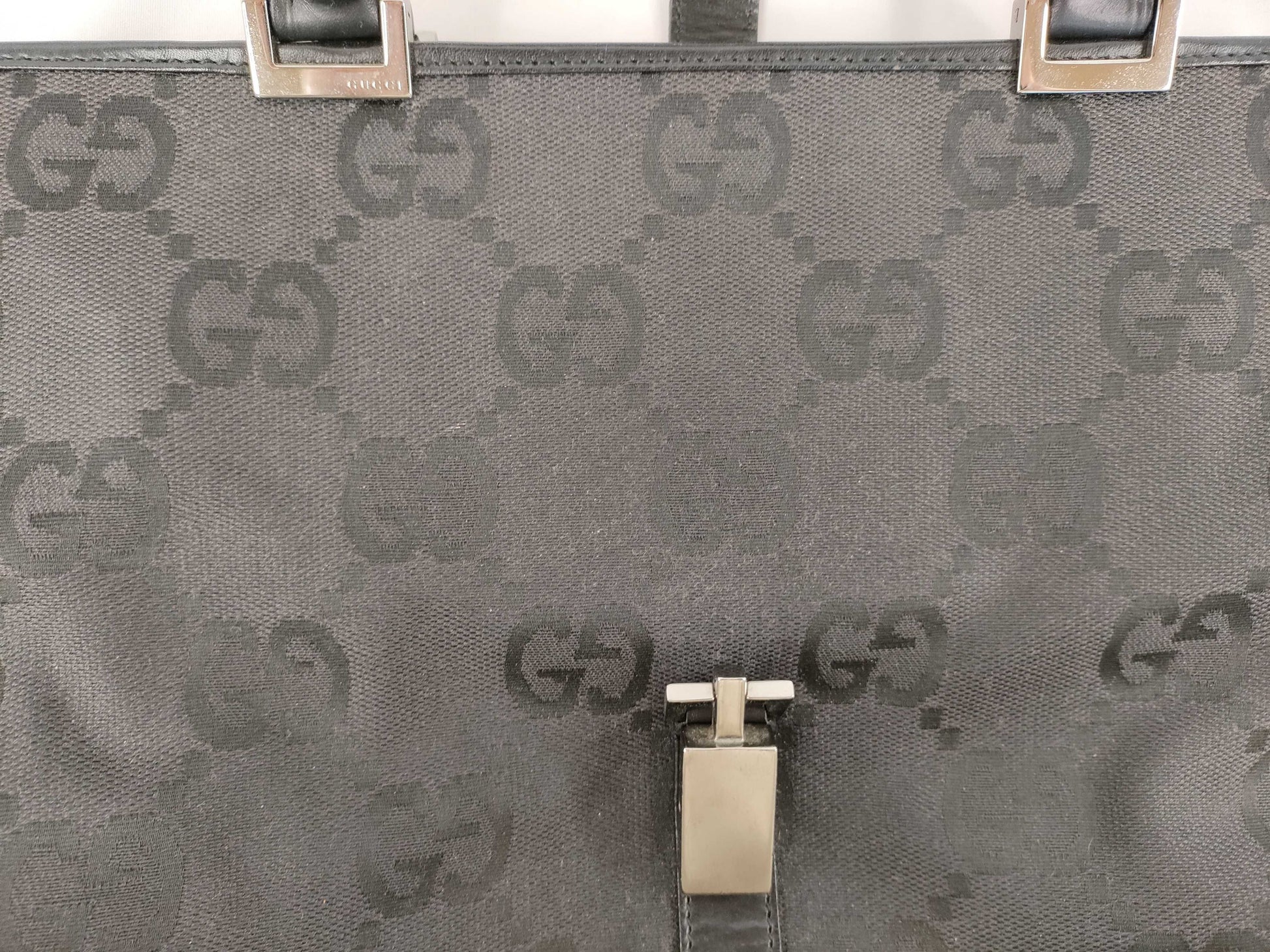 Gucci Vintage Jackie Tote GG Canvas, BLACK, CANVAS, Tote bag