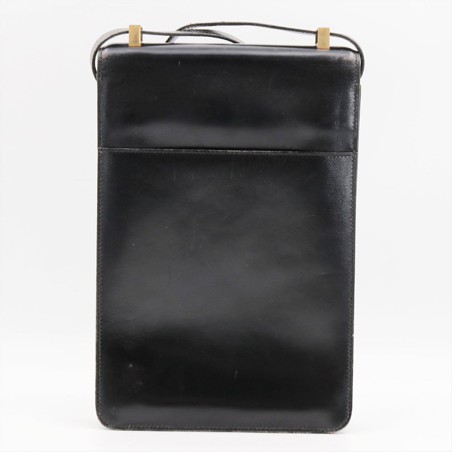 Hermès Dépêche, Black, Leather, shoulder