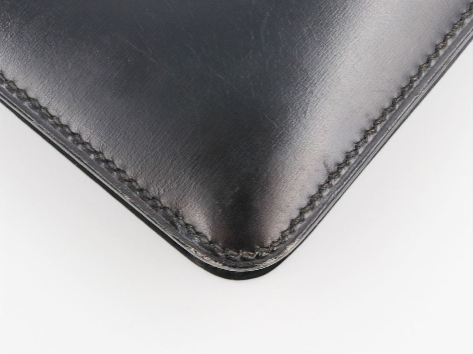 Hermès Dépêche, Black, Leather, shoulder