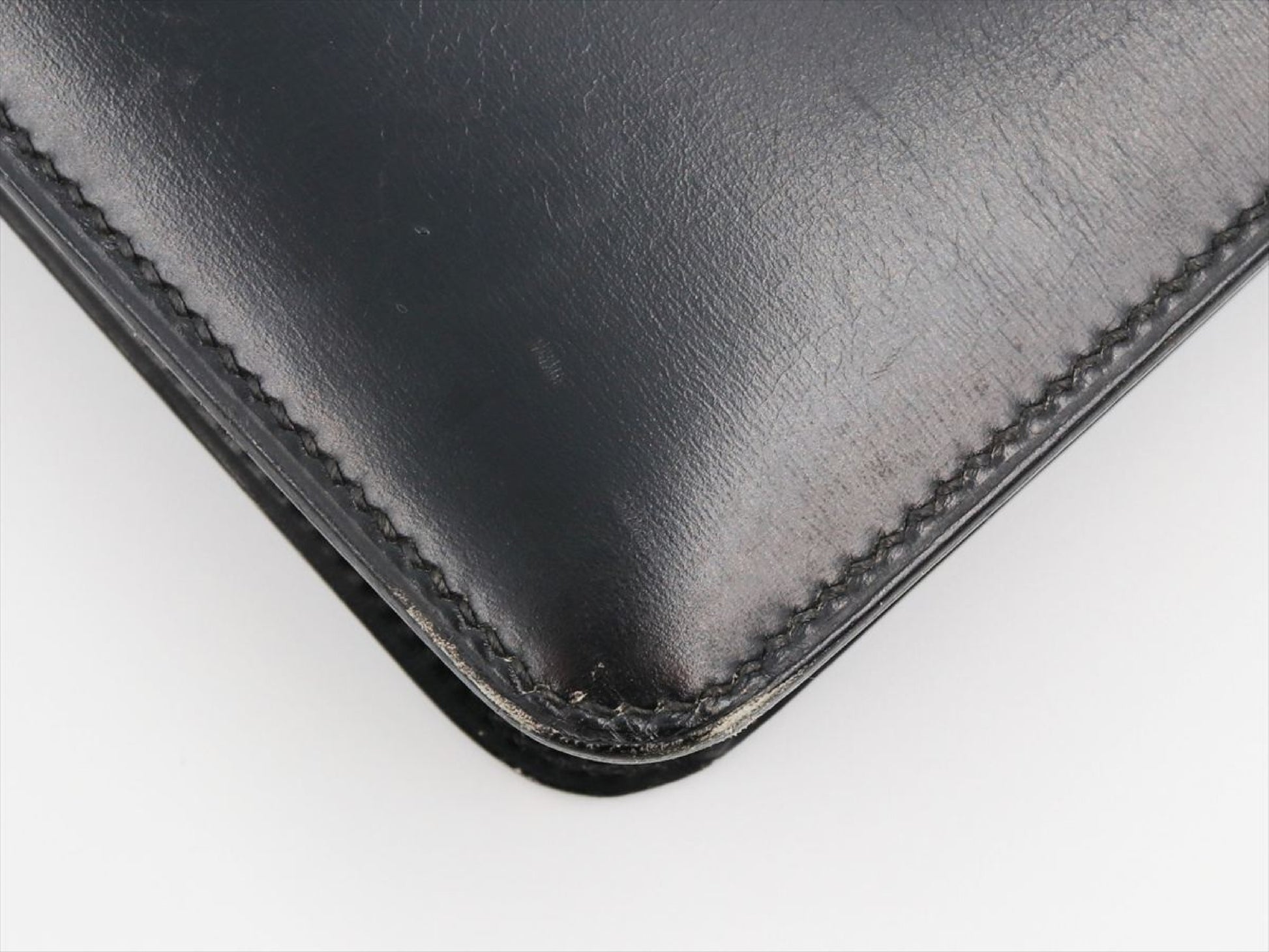 Hermès Dépêche, Black, Leather, shoulder