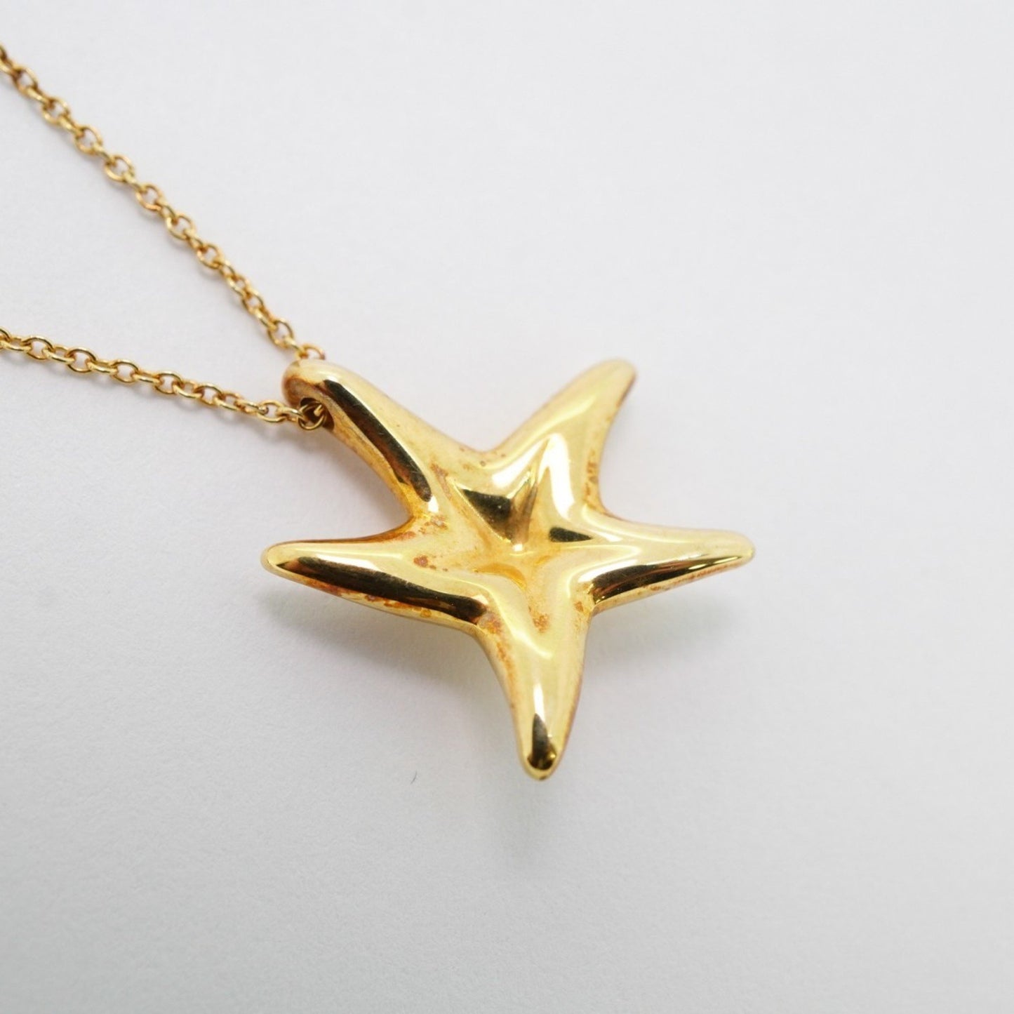 Tiffany & Co Starfish, Gold, Yellow Gold, necklace