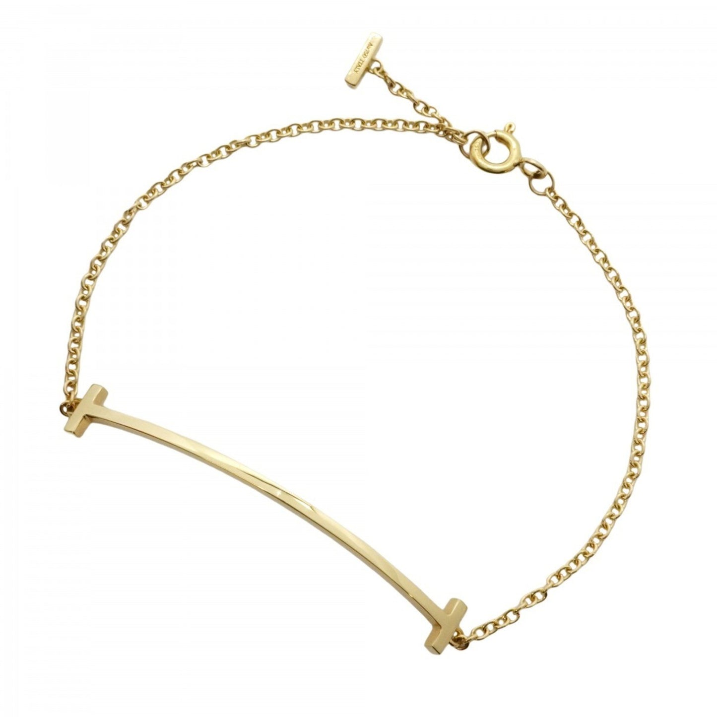 Tiffany & Co T Smile, Gold, Yellow Gold, bracelet