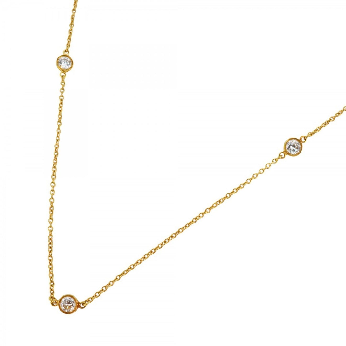 Tiffany & Co Diamonds By The Yard, Gold, Yellow Gold, necklace