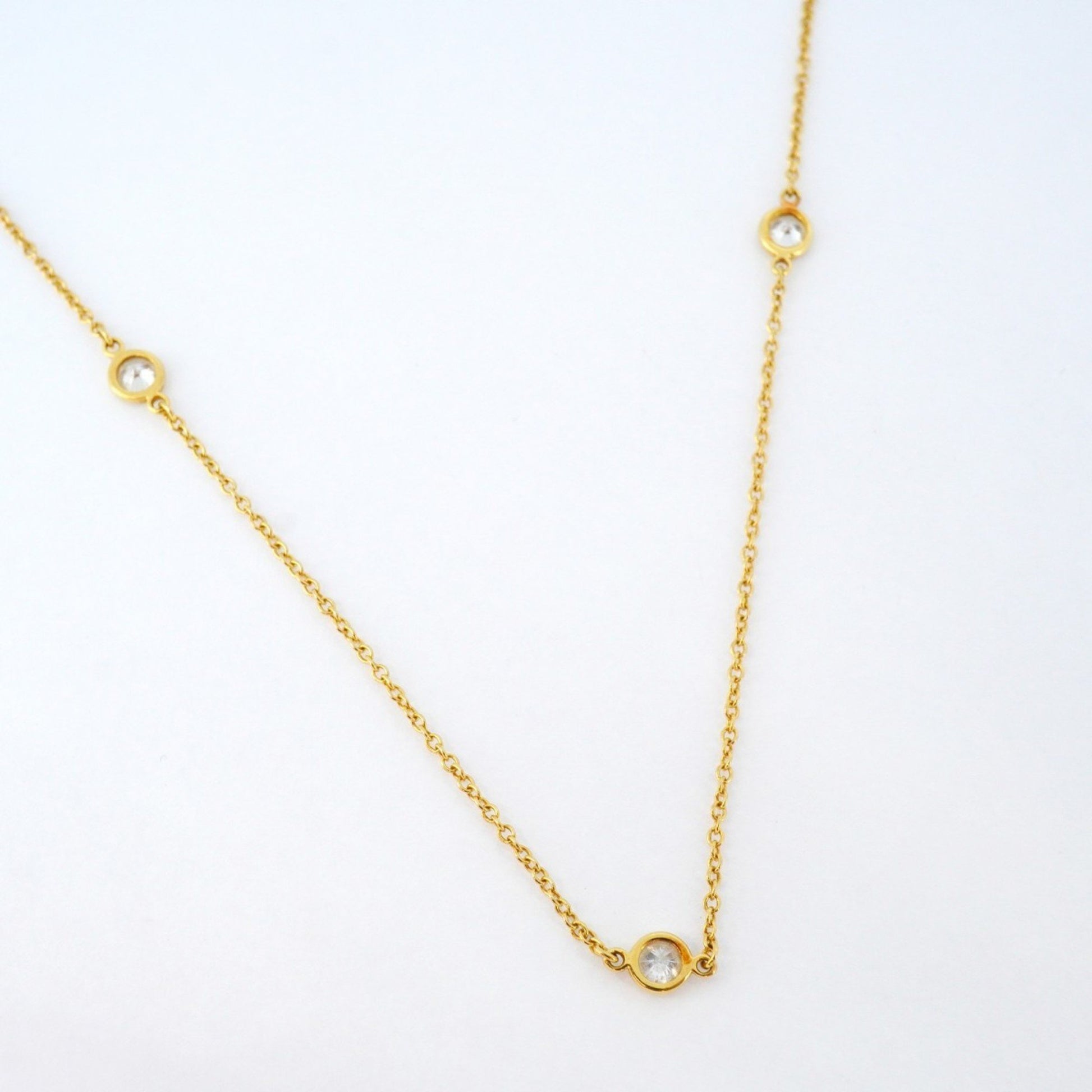 Tiffany & Co Diamonds By The Yard, Gold, Yellow Gold, necklace