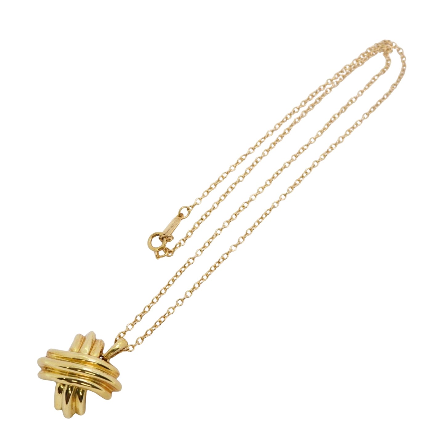 Tiffany & Co Signature Cross, Gold, Yellow Gold, necklace