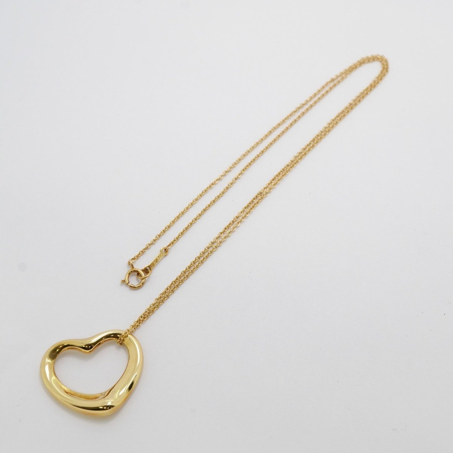 Tiffany & Co Open Heart, Gold, Yellow Gold, necklace