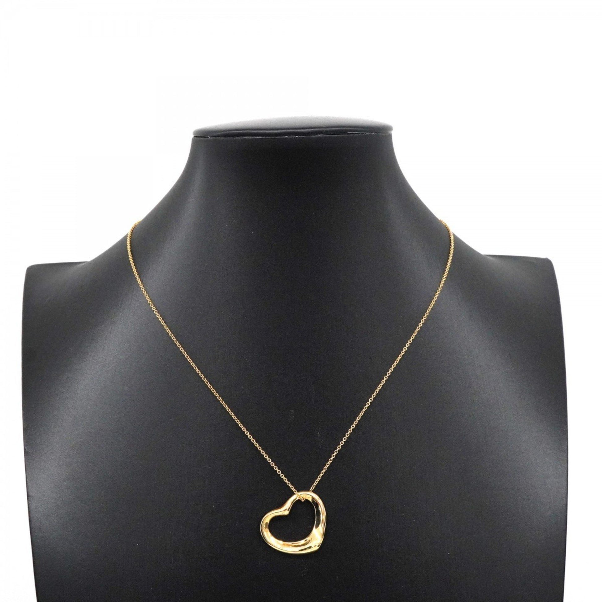 Tiffany & Co Open Heart, Gold, Yellow Gold, necklace