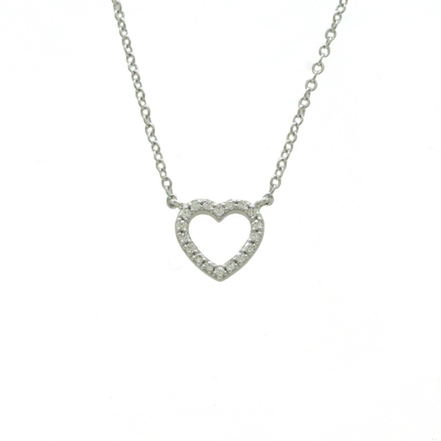 Tiffany & Co Heart, Silver, White Gold, necklace