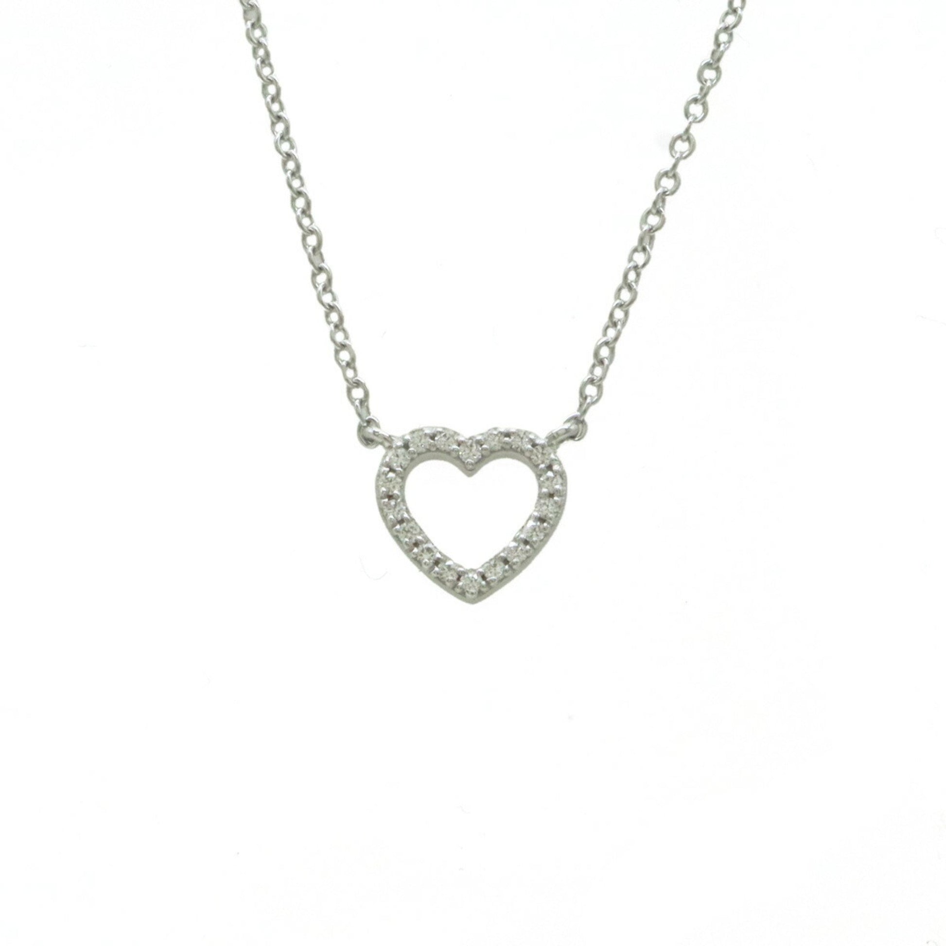 Tiffany & Co Heart, Silver, White Gold, necklace