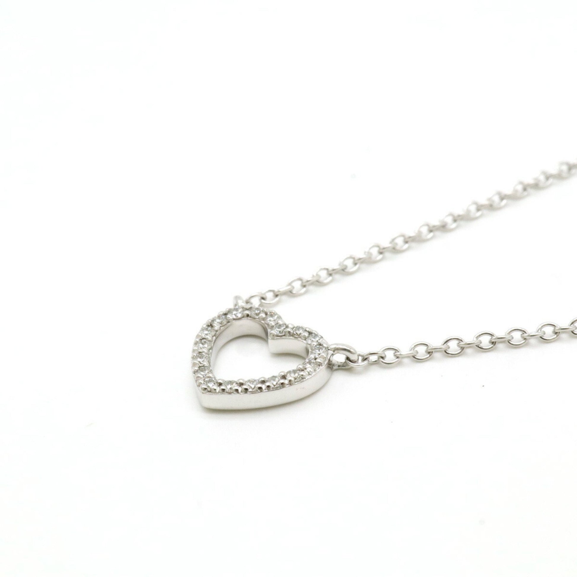 Tiffany & Co Heart, Silver, White Gold, necklace