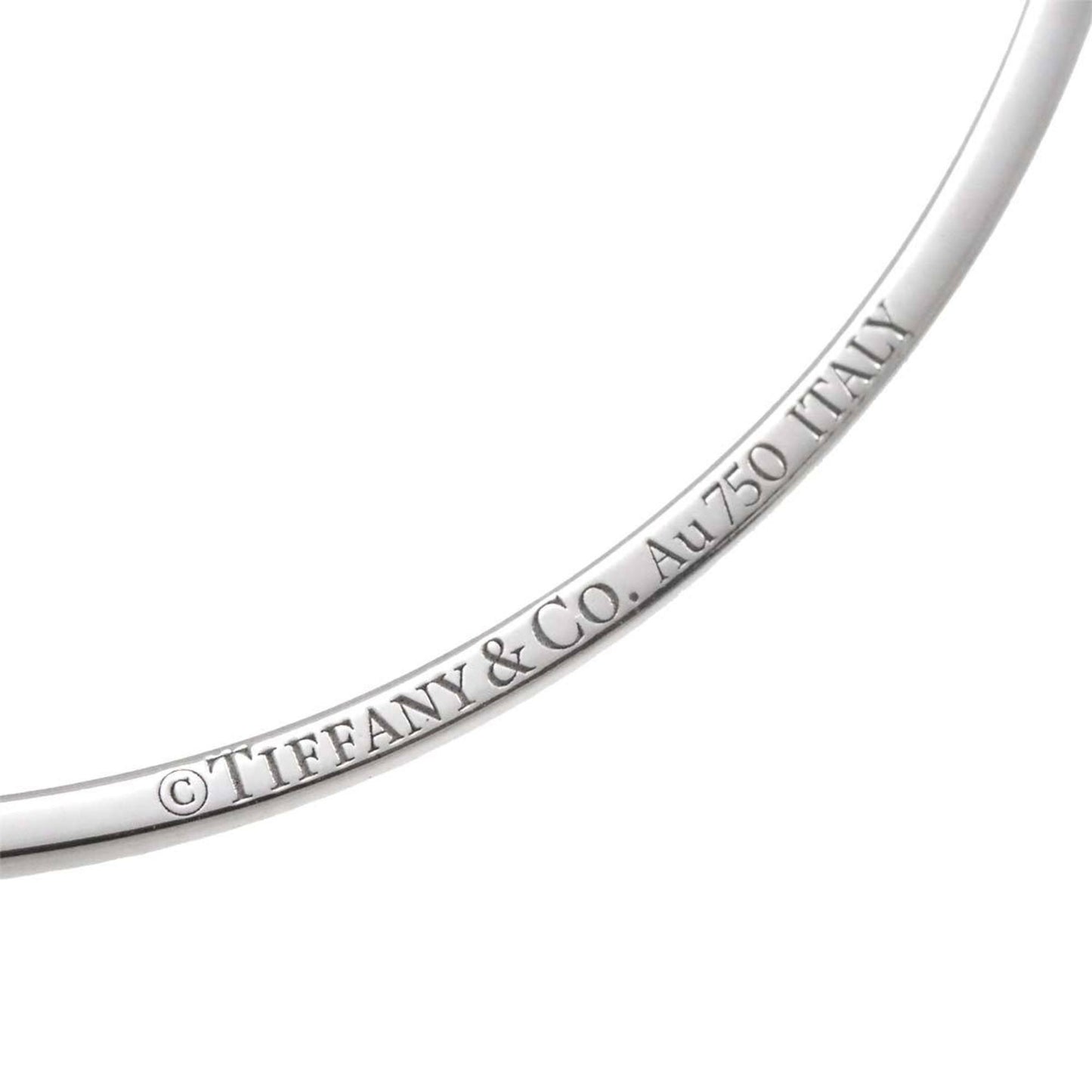 Tiffany & Co T Smile, Silver, White Gold, necklace