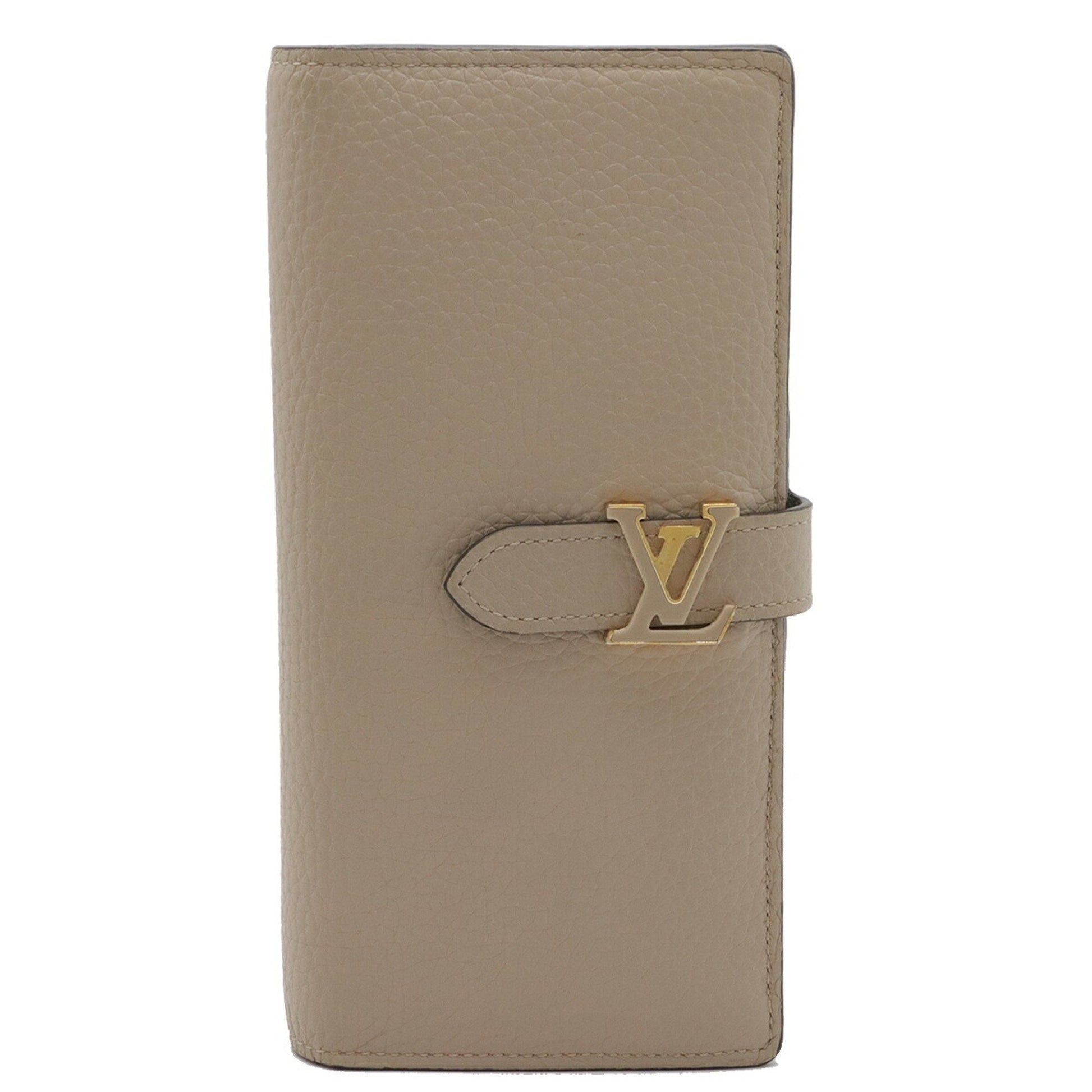 Louis Vuitton Zippy Wallet Vertical, Beige, Leather, wallet