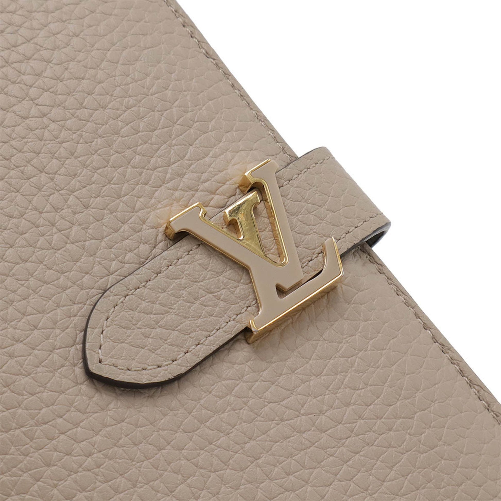 Louis Vuitton Zippy Wallet Vertical, Beige, Leather, wallet