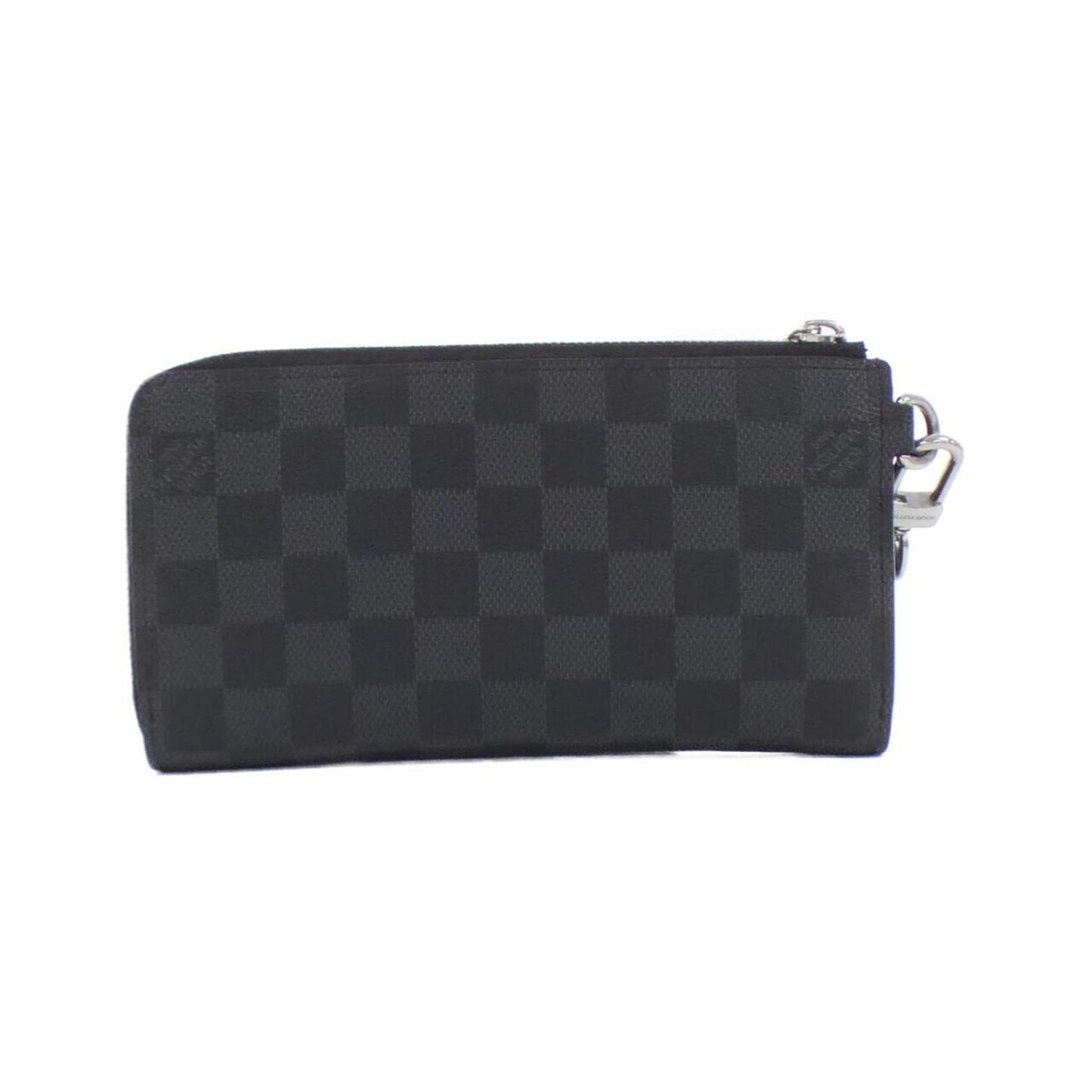 Louis Vuitton Zippy Dragonne, Black, Canvas, wallet