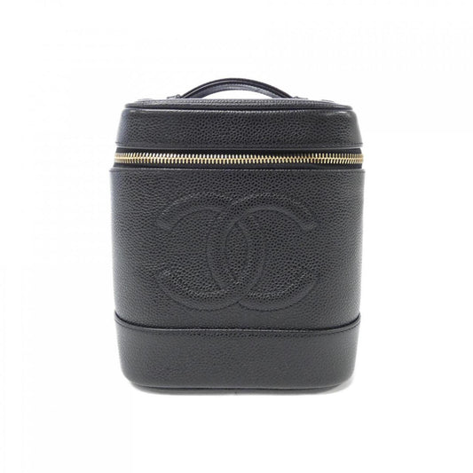 Chanel Vanity, Black, Leather, clutch