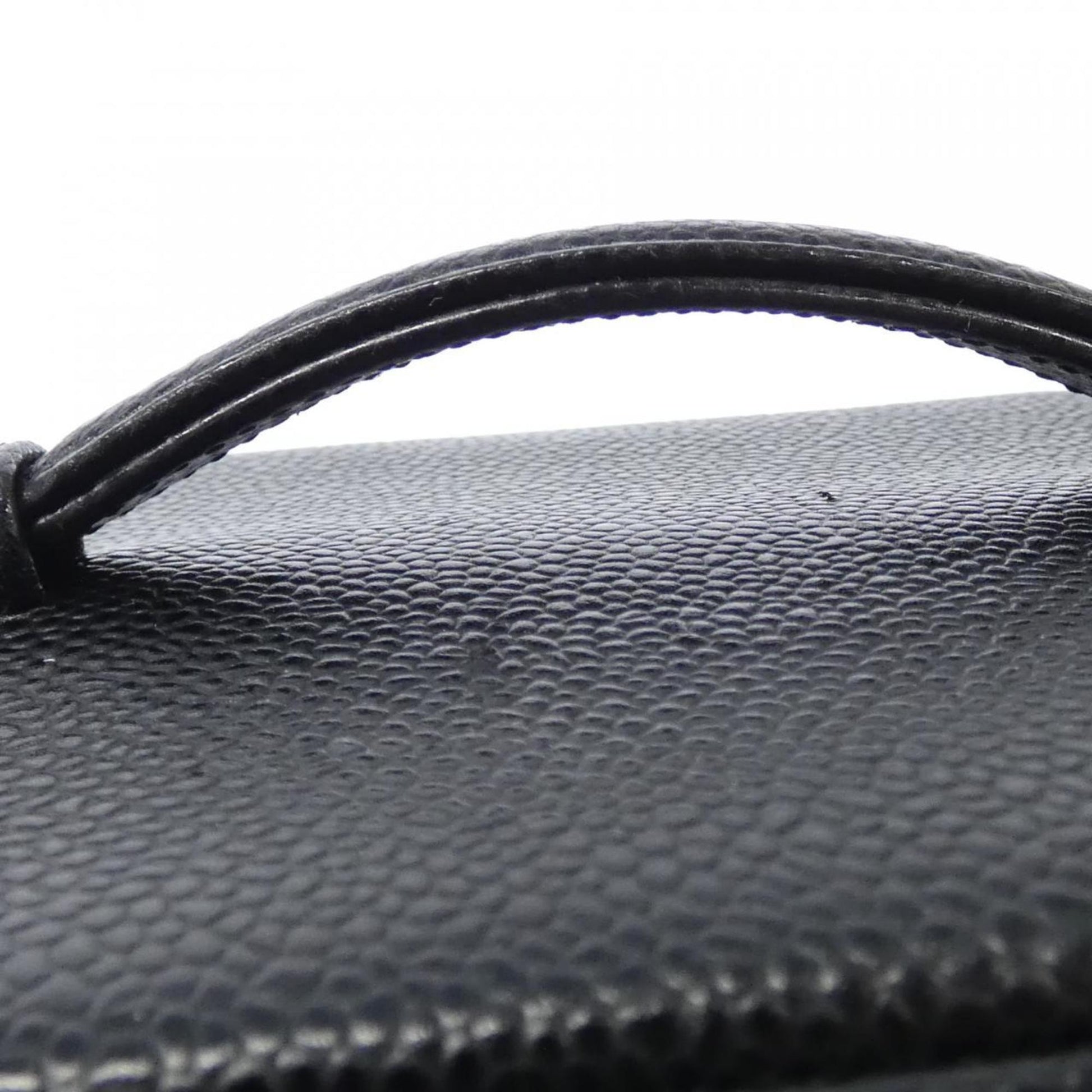 Chanel Vanity, Black, Leather, clutch