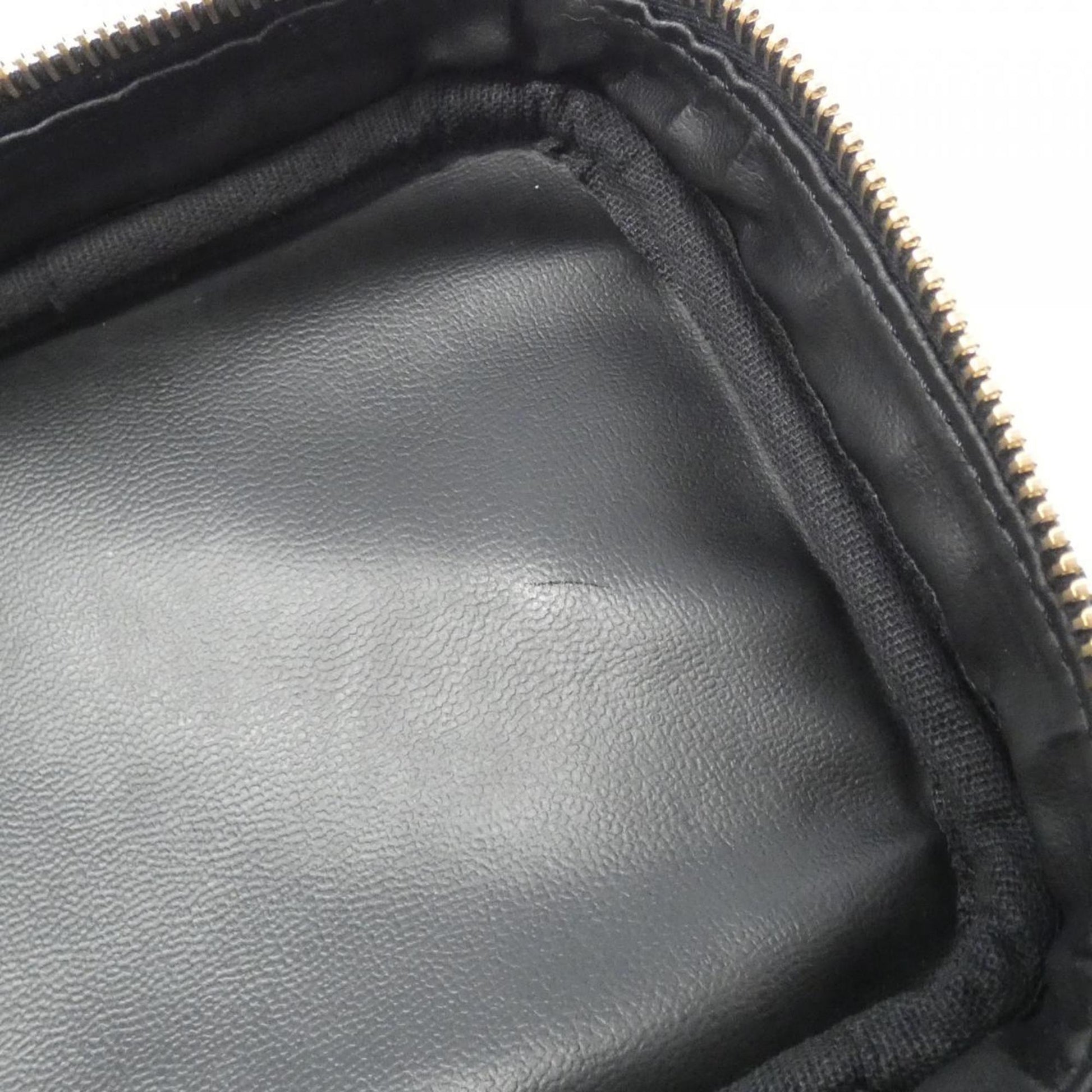 Chanel Vanity, Black, Leather, clutch